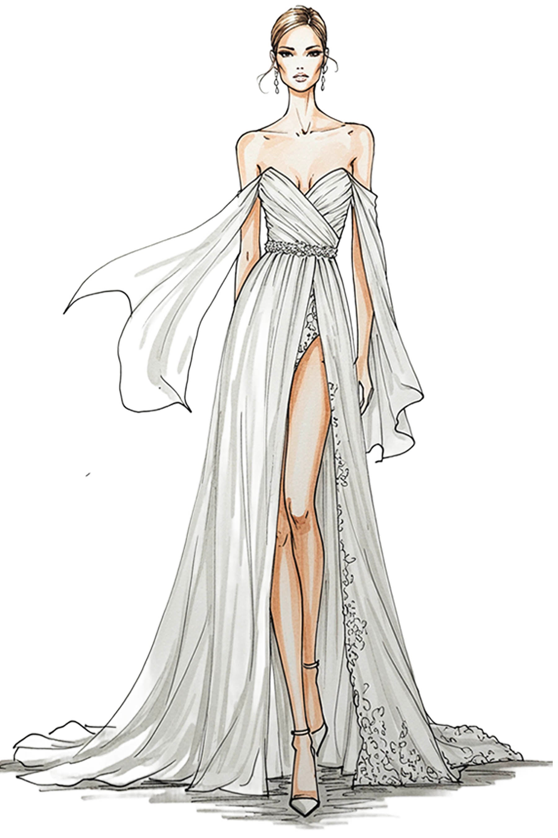 custom A-line wedding dresses brydealo