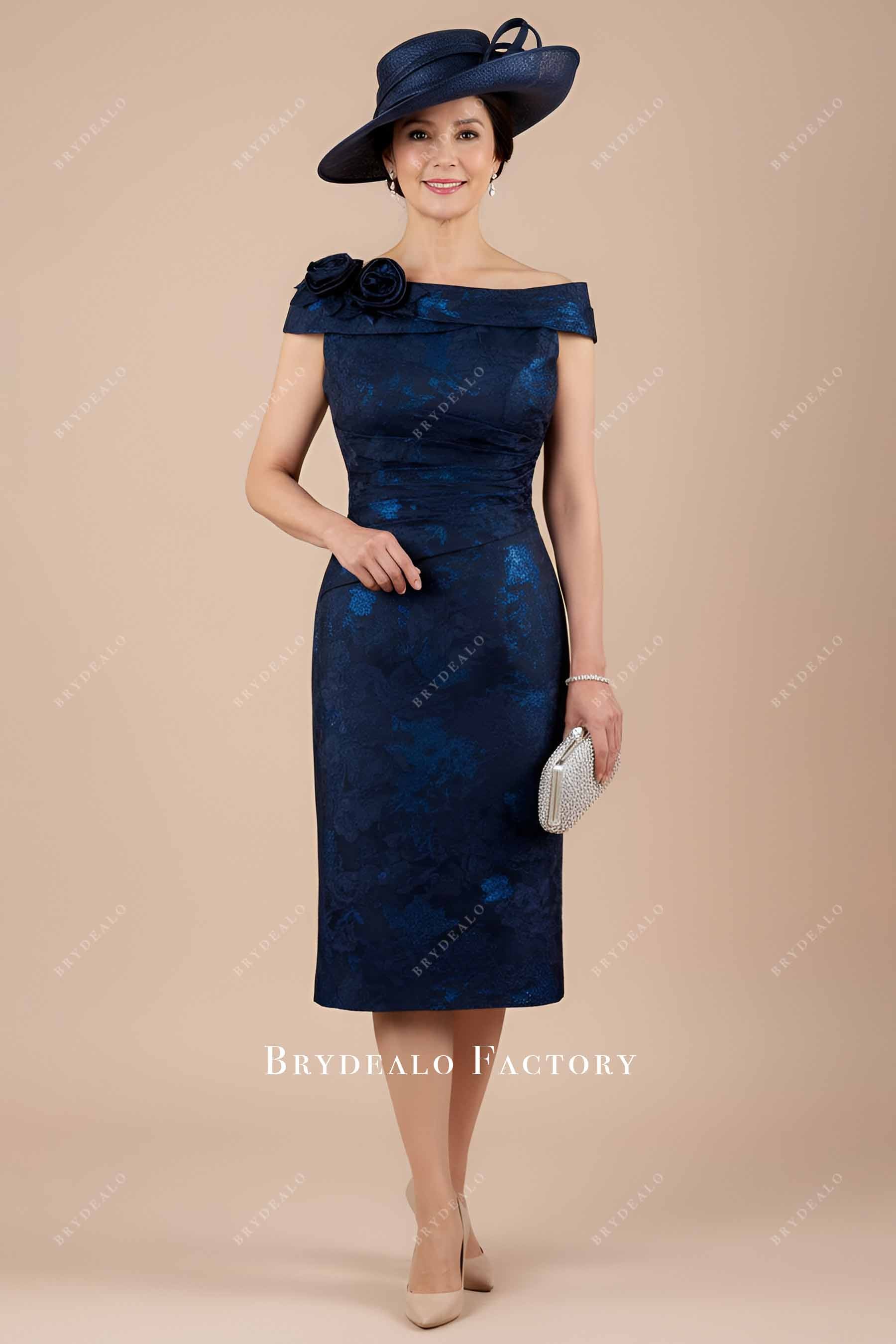 jacquard satin formal dress