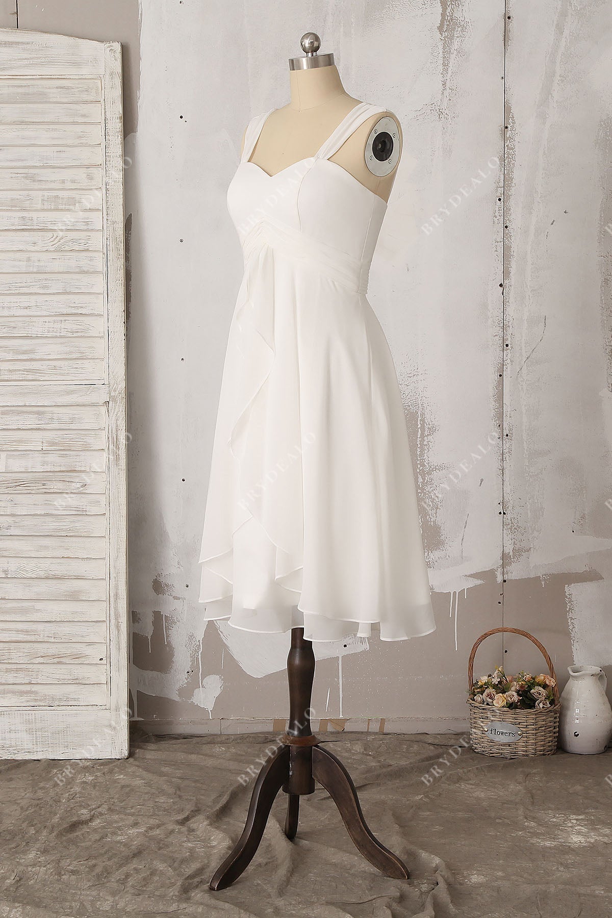 flowy bridal shower dress White Floral Light Pink A-line 19 Bridal Shower Outfits For