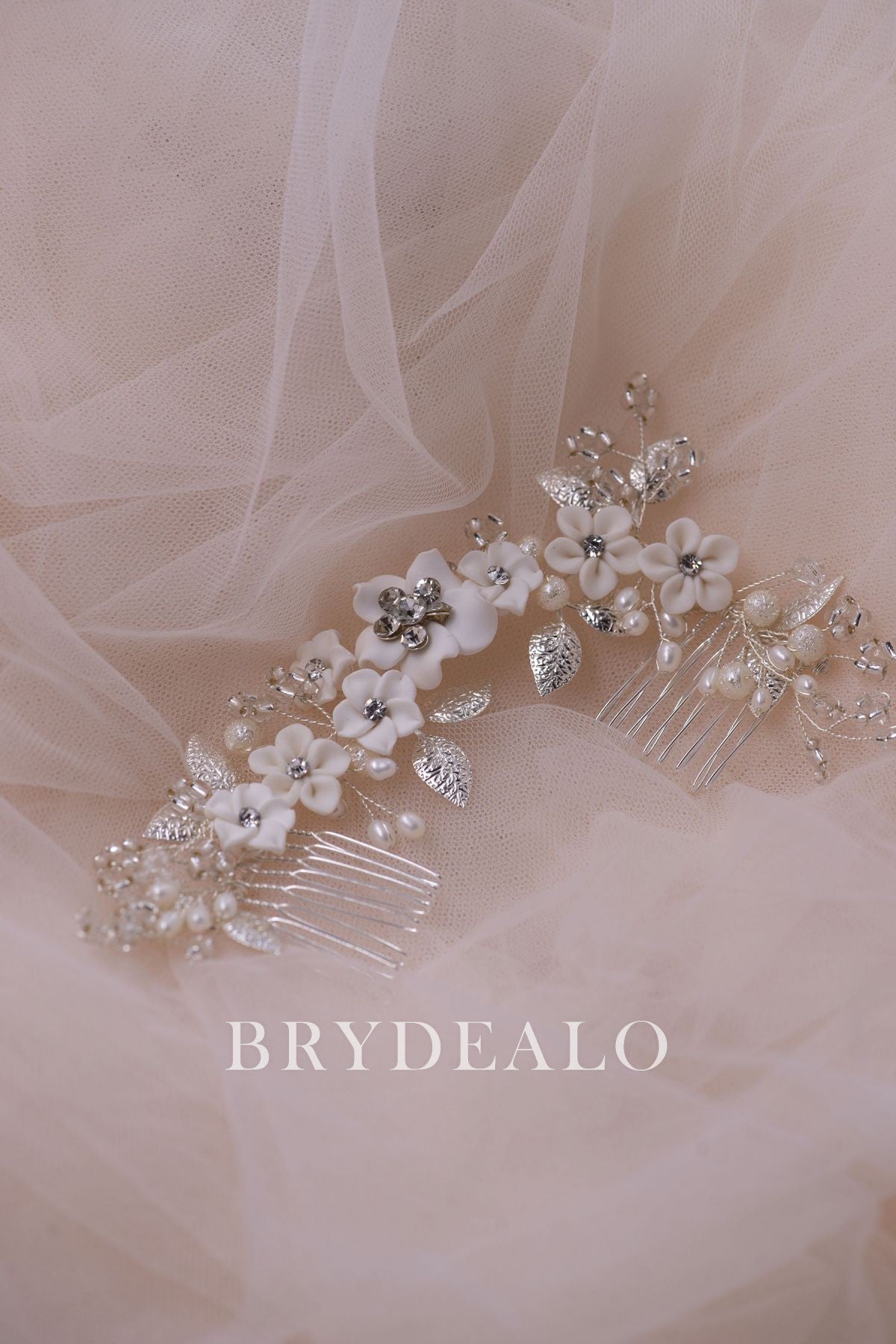 Fashionable Exquisite Flower Rhinestone Bridal Hair Comb