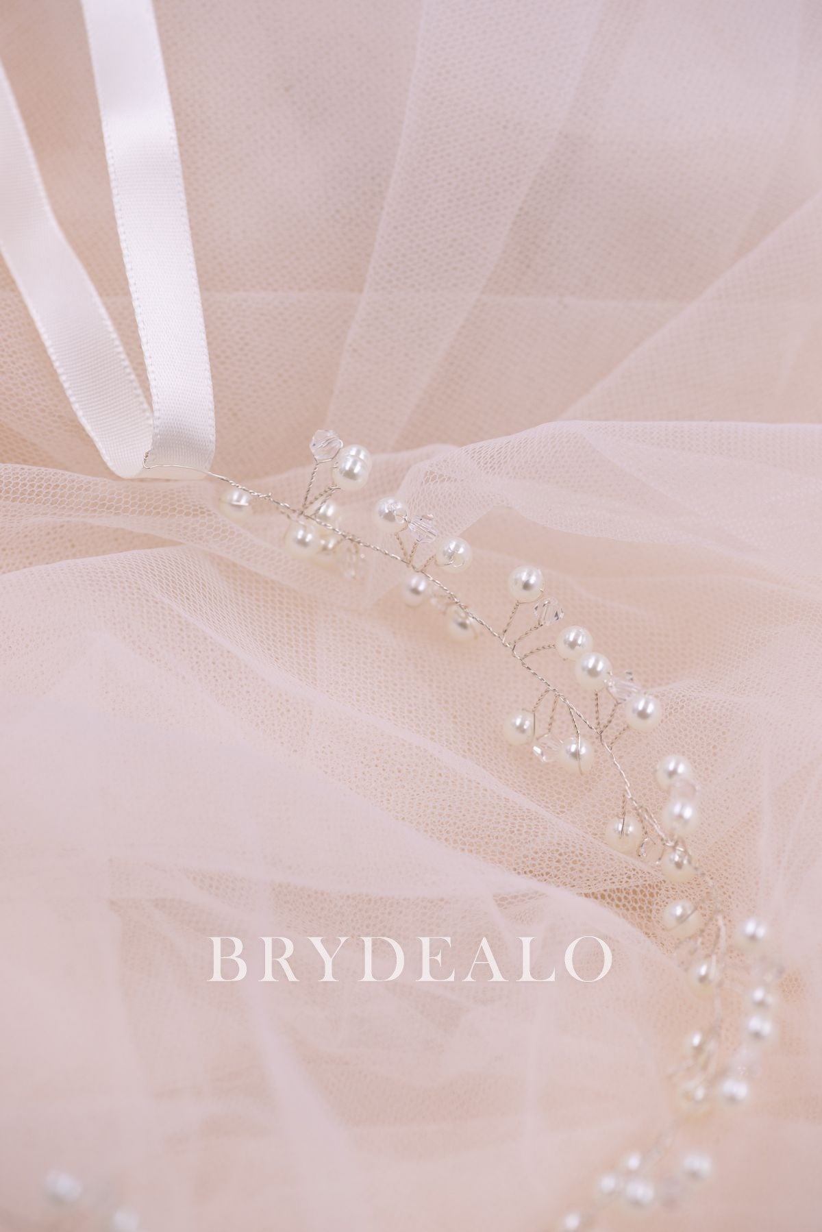 Popular Pearls Rhinestones Bridal Headband