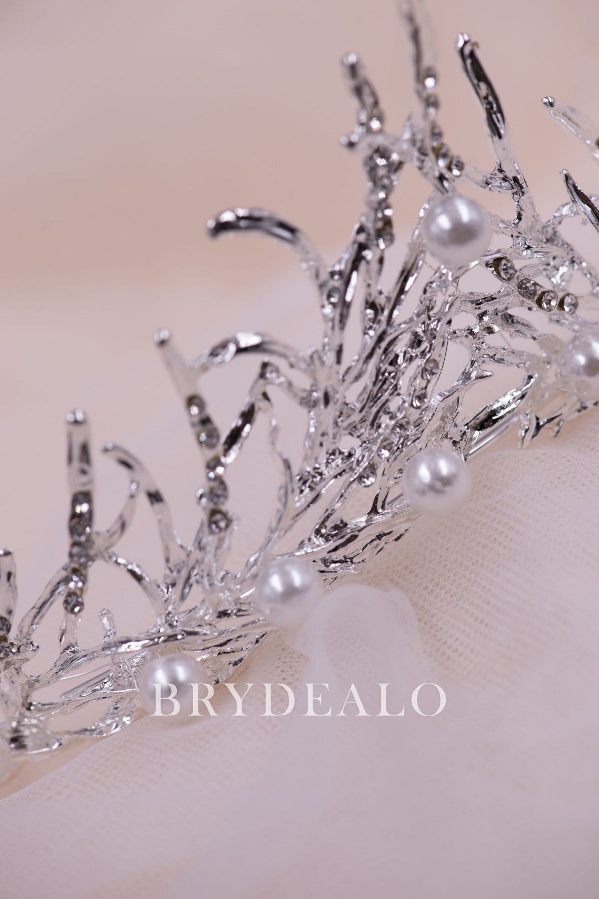 Silver Rhinestones Christmas Wedding Tiara