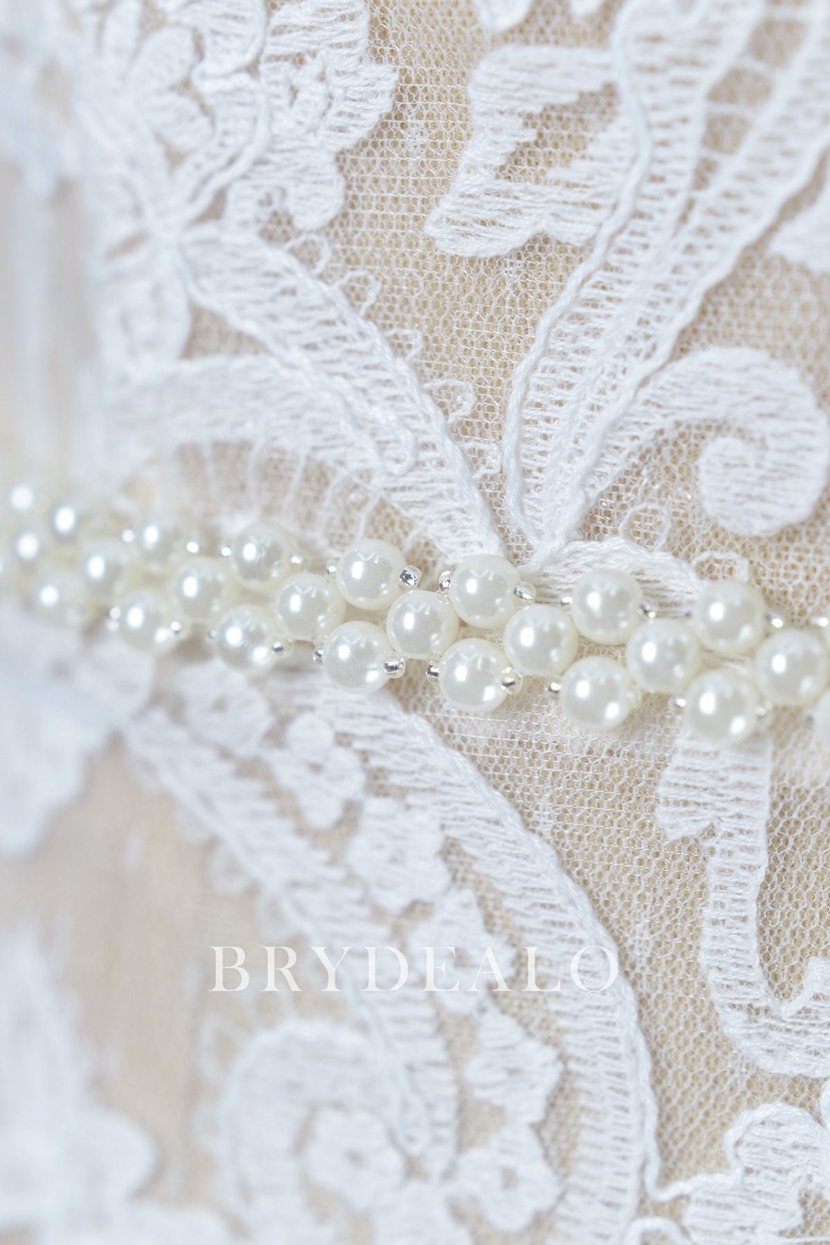 Fashionable Pearls Bridal Sash Belt