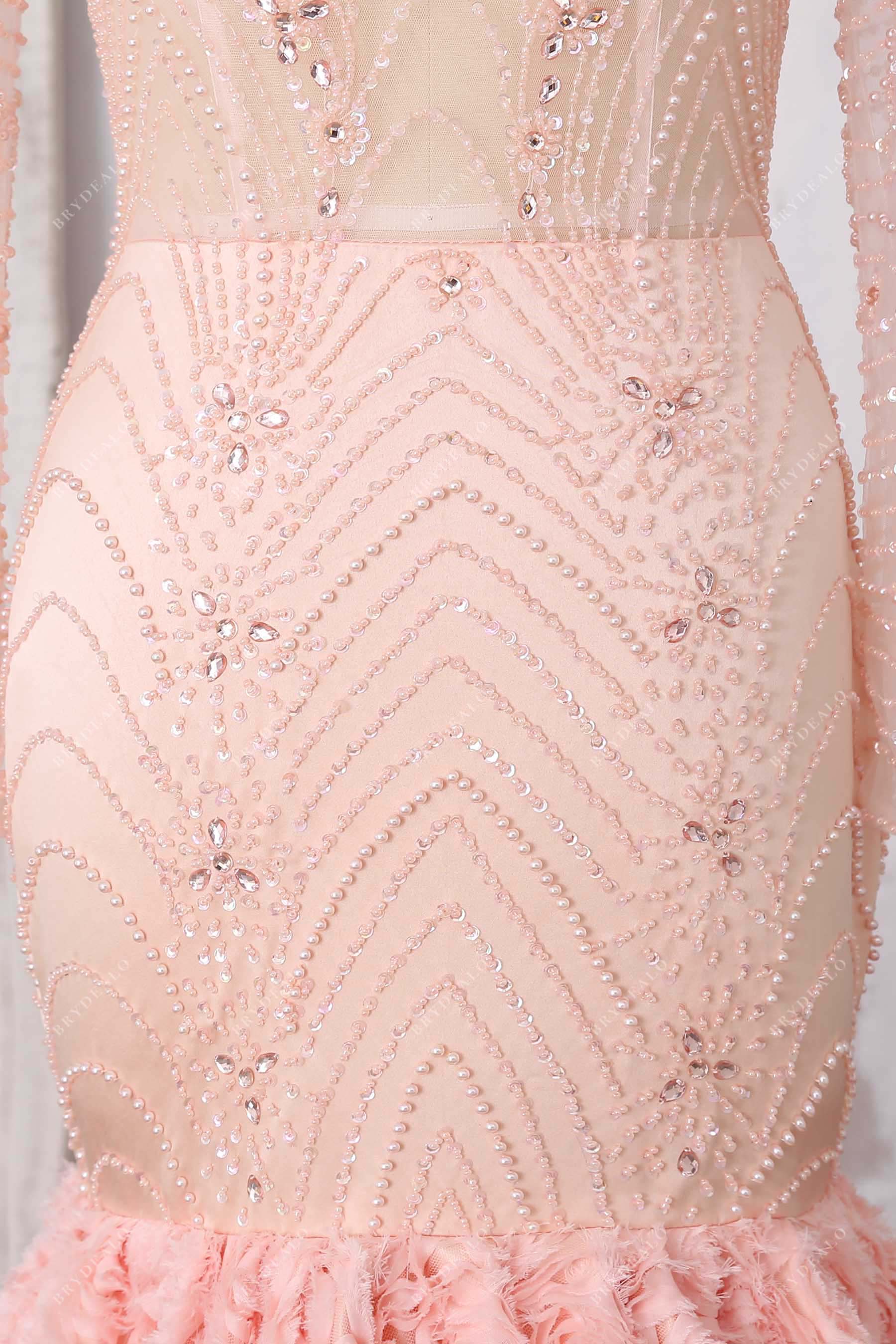 sparkly beaded prom dress