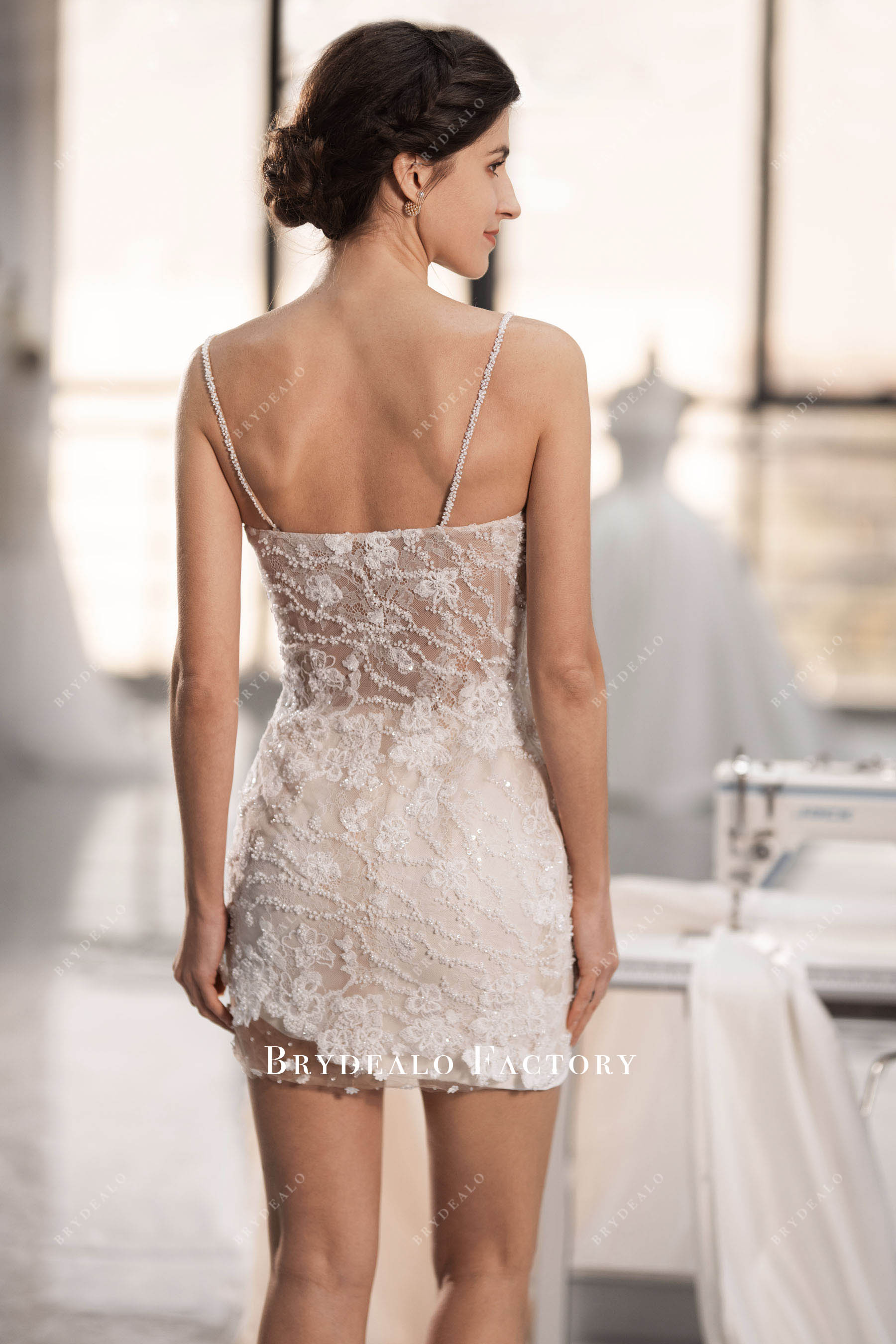 alluring flower lace bridal bodycon