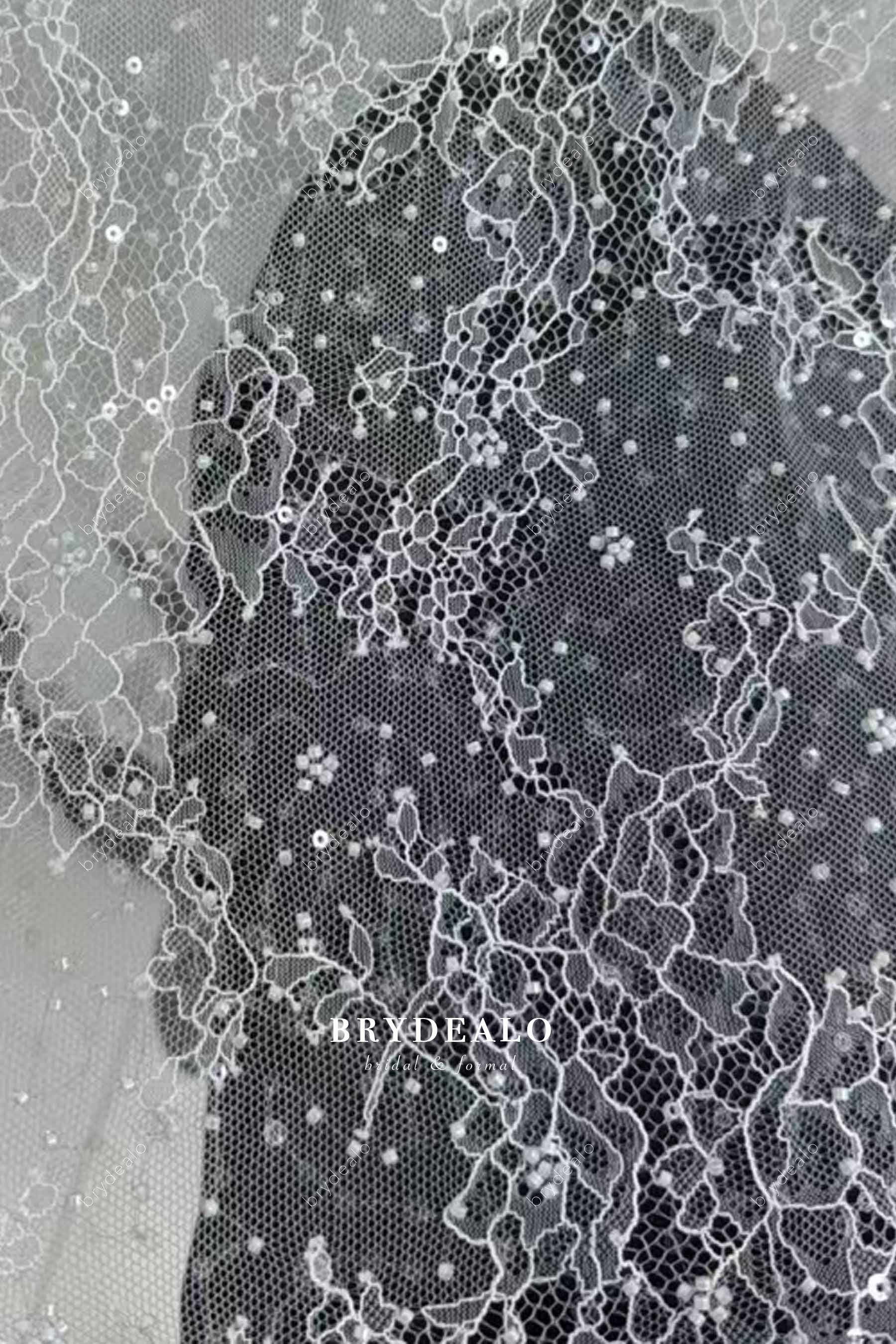 beaded flower lace fabric