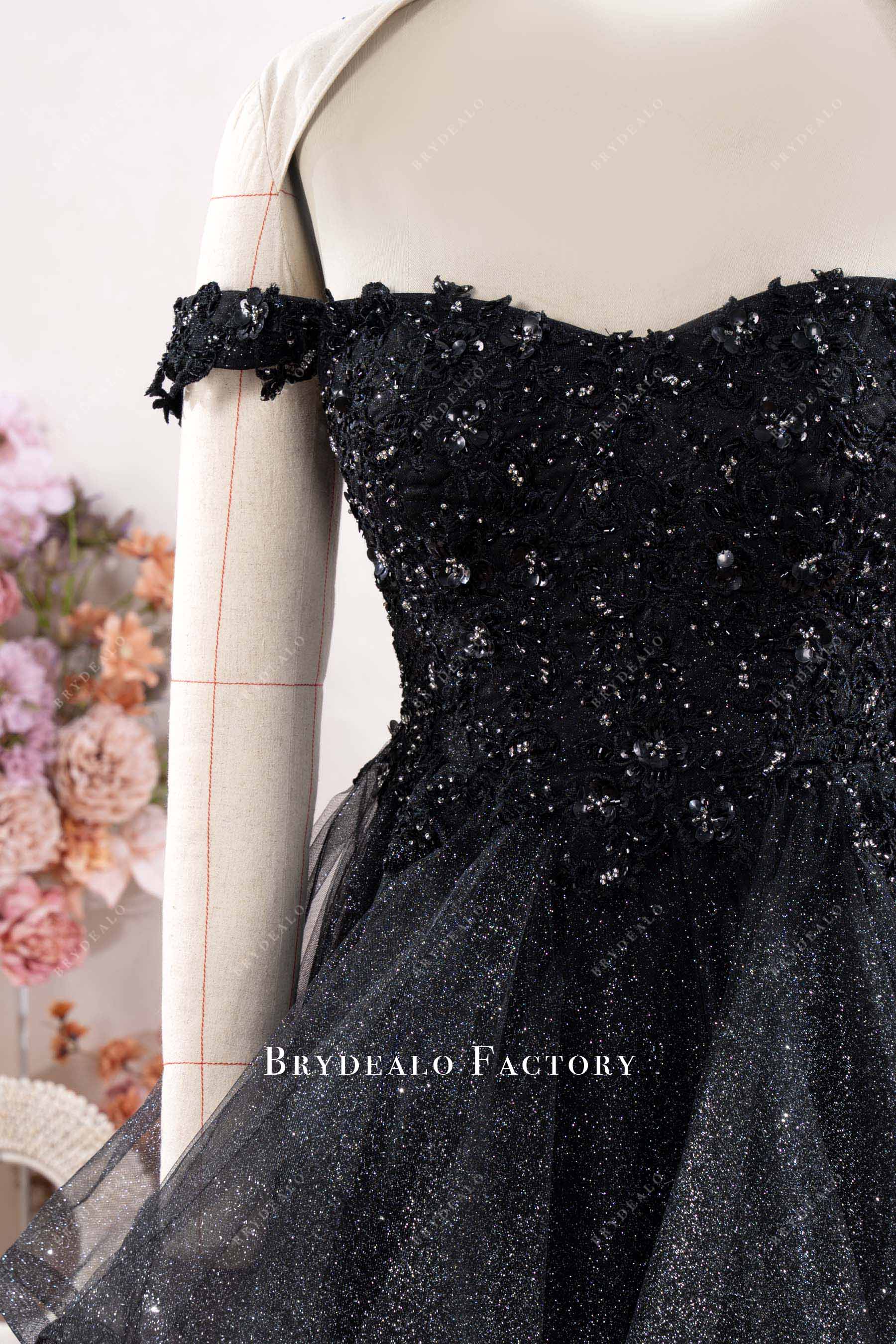 beaded lace wedding dress