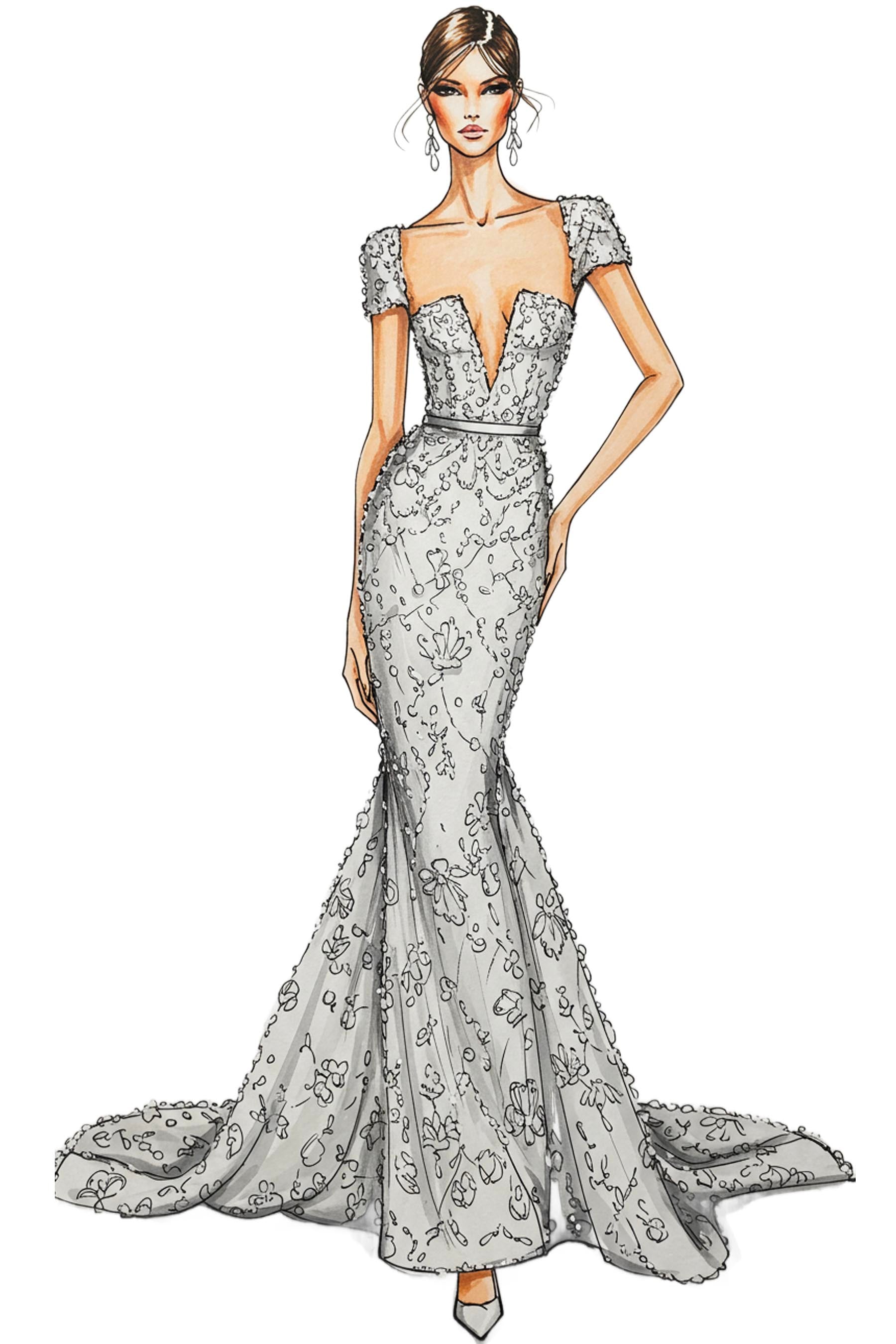 custom mermaid wedding dresses Brydealo