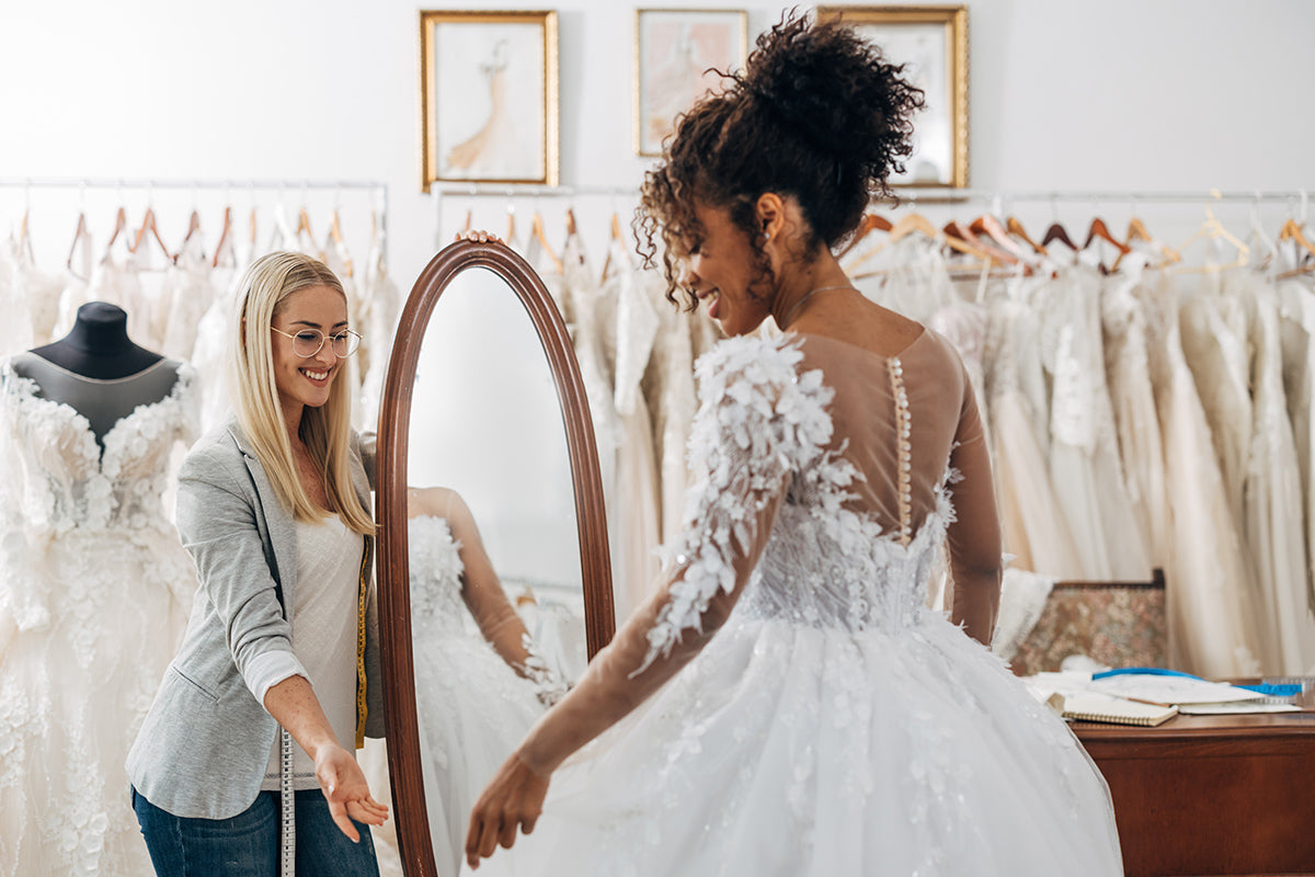 custom wedding dress fits like a glove