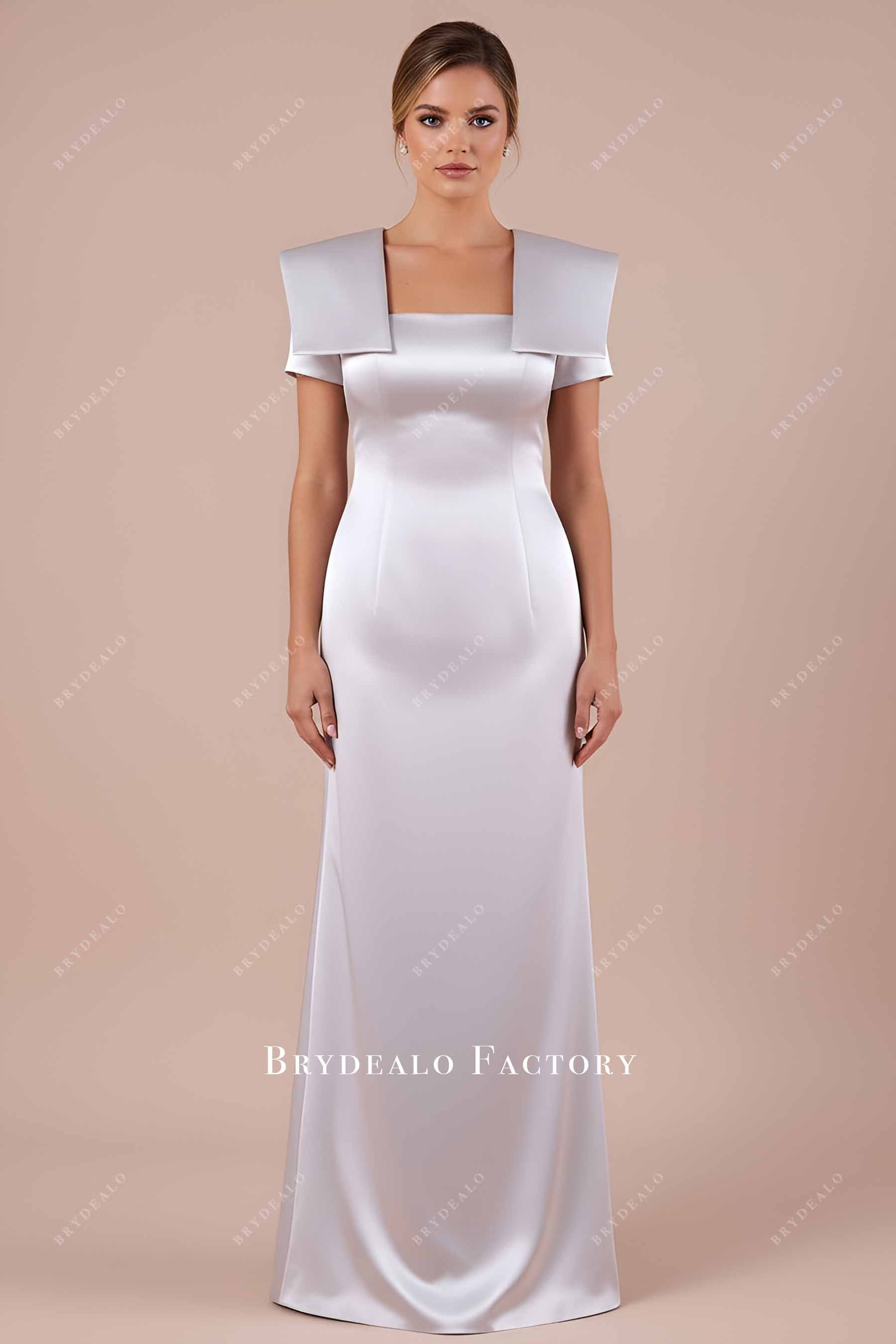 elegant satin celebrity dress