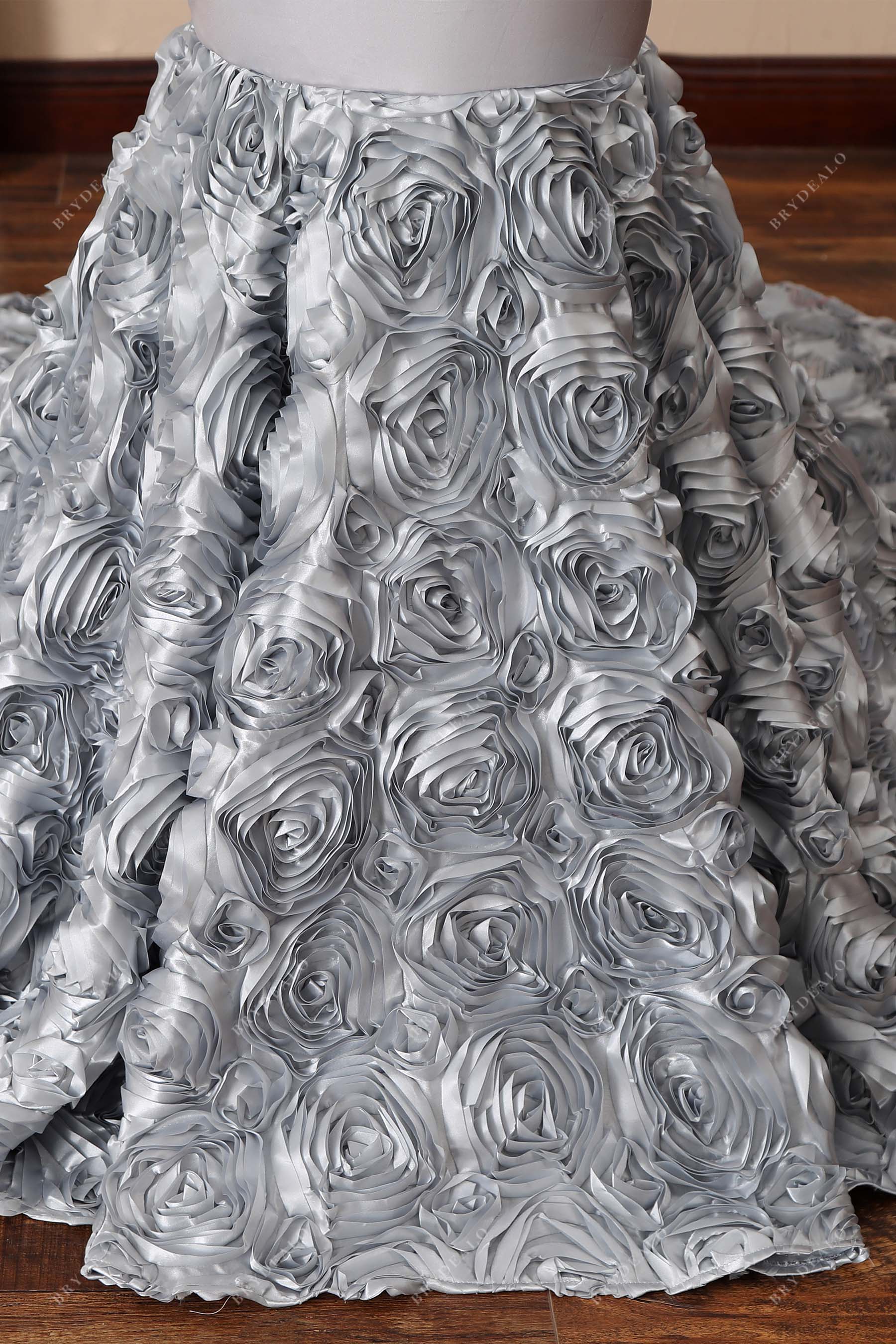 3D roses mermaid formal dress