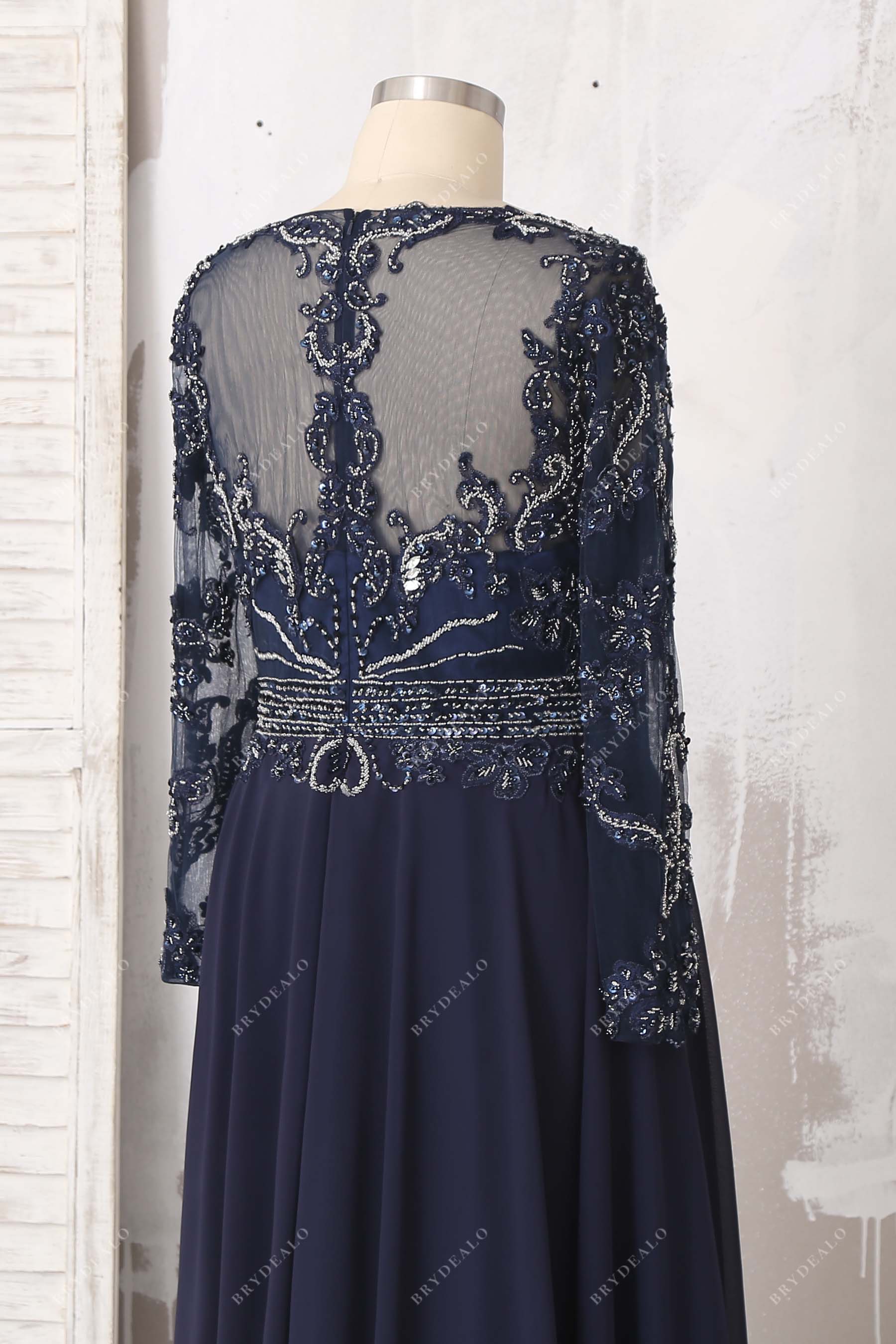 plus size chiffon a-line formal dress