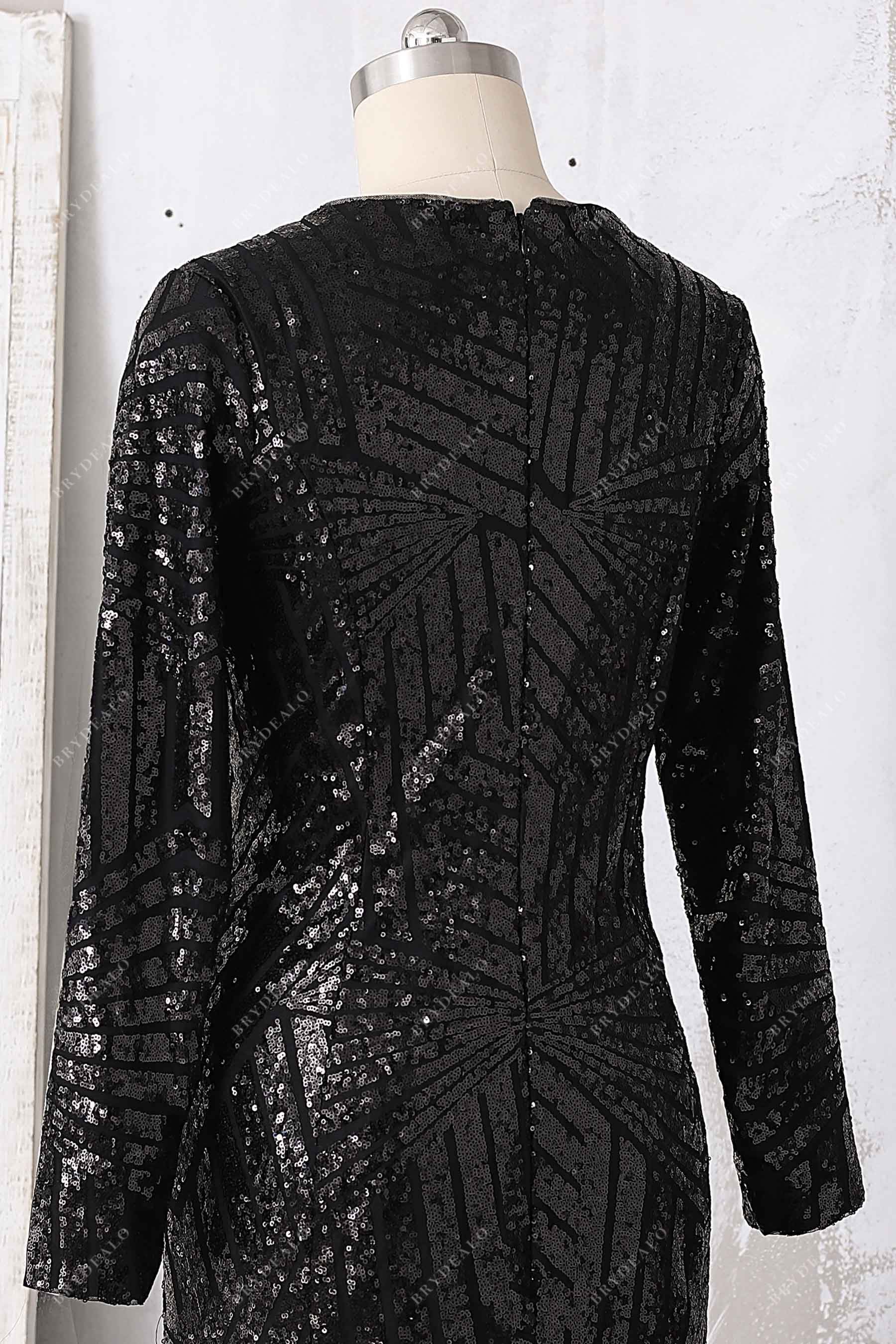 sparkly black sequin prom dress