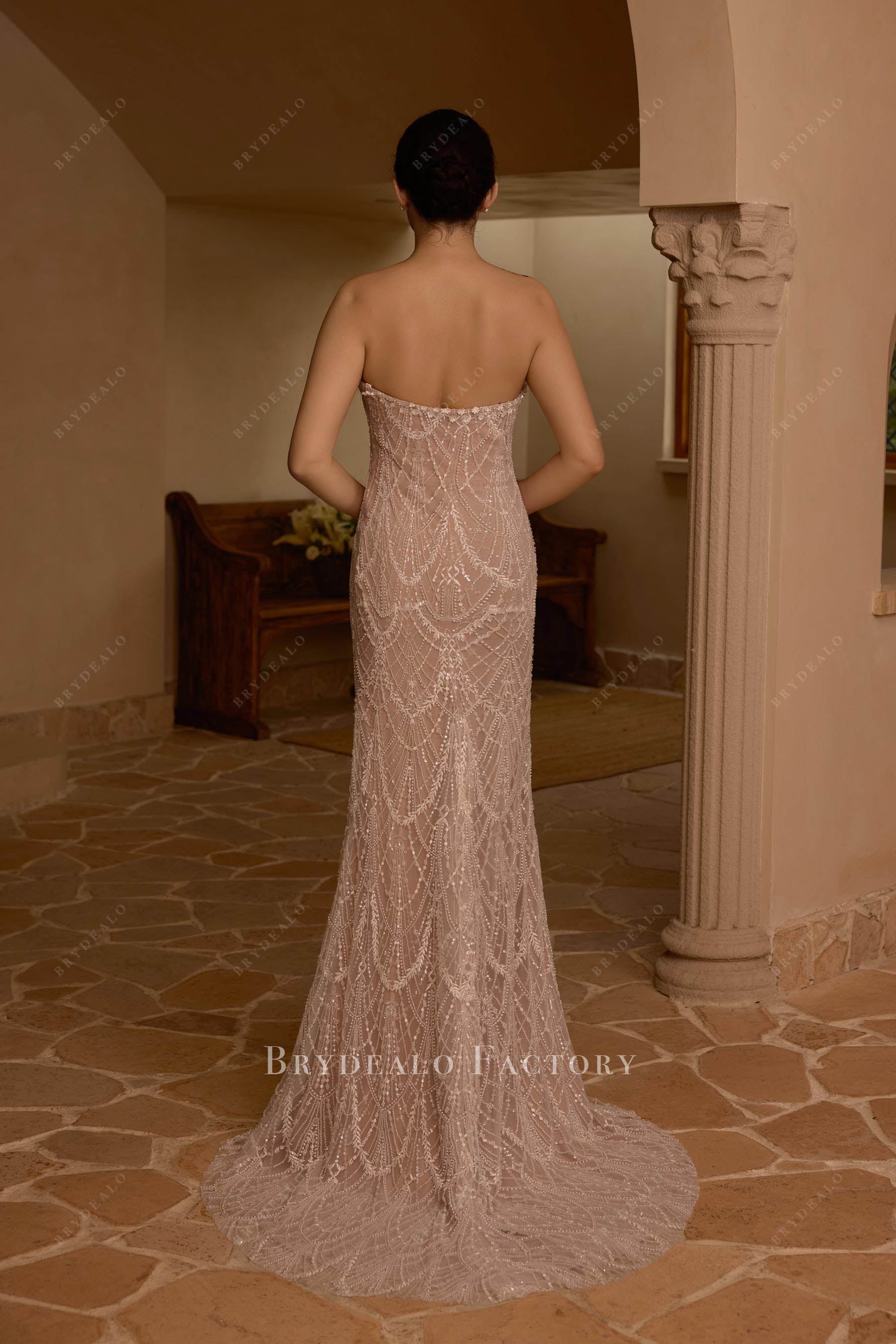 luxury mermaid wedding gown
