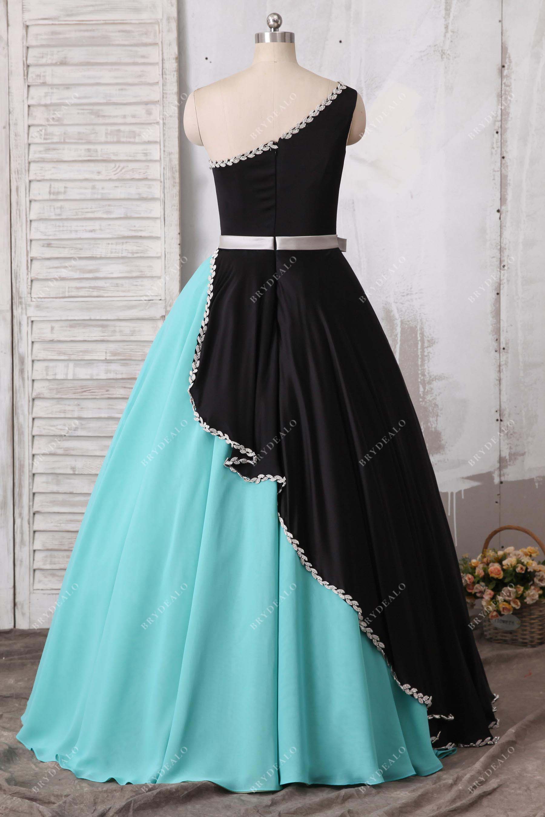 One Shoulder Plus Size Quinceanera Dress