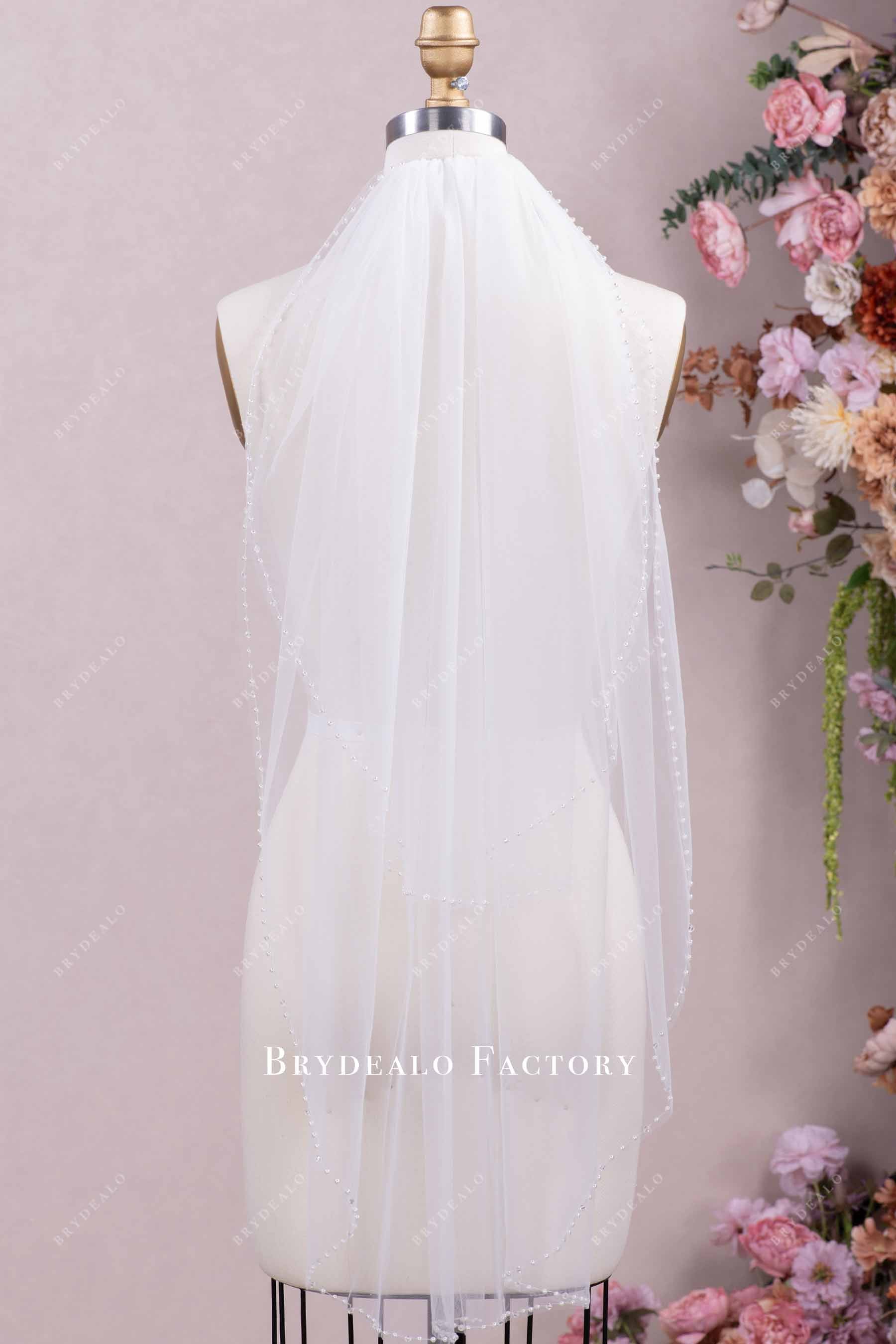 pearl crystal edge veil