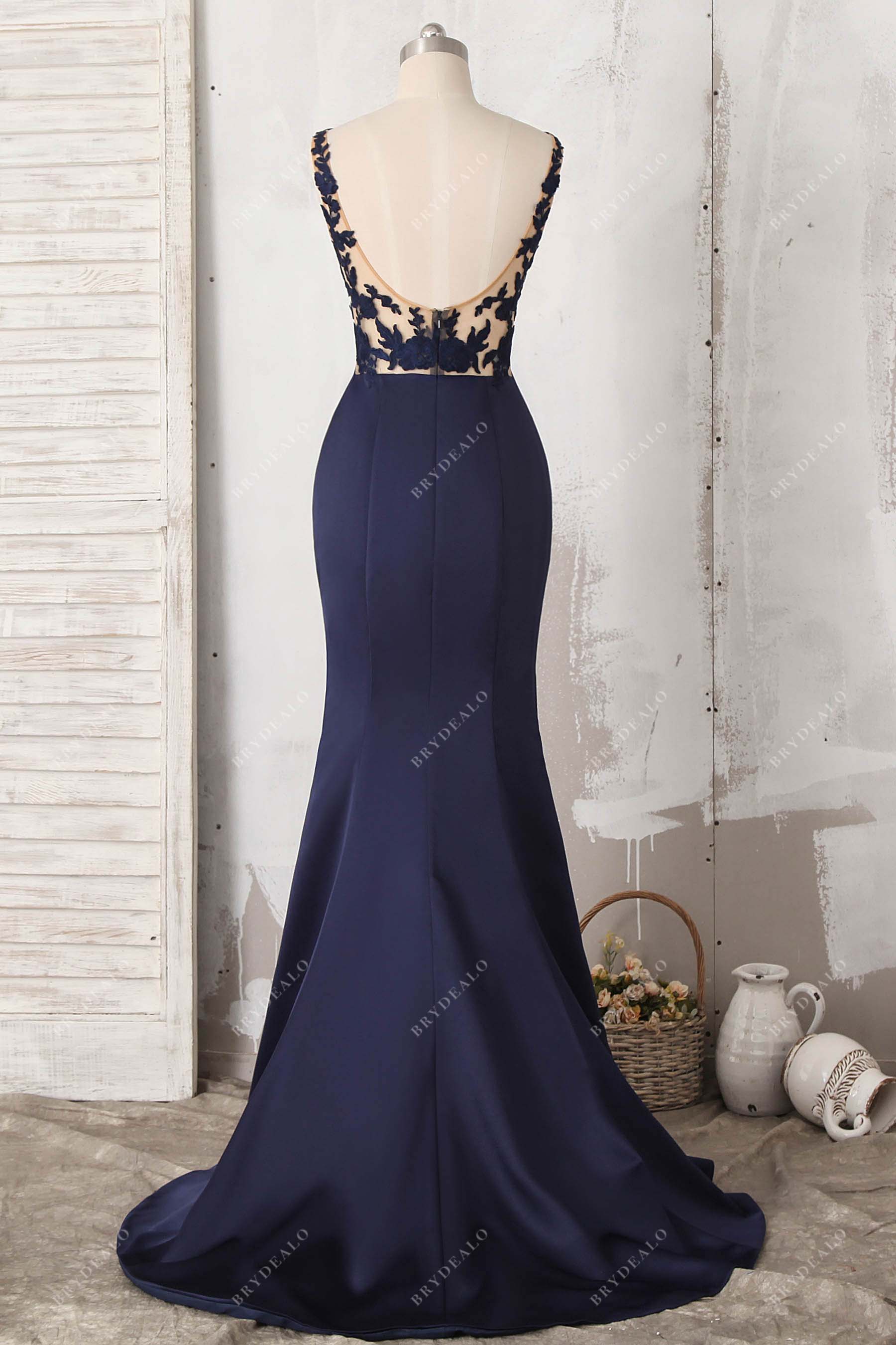 open back formal dress