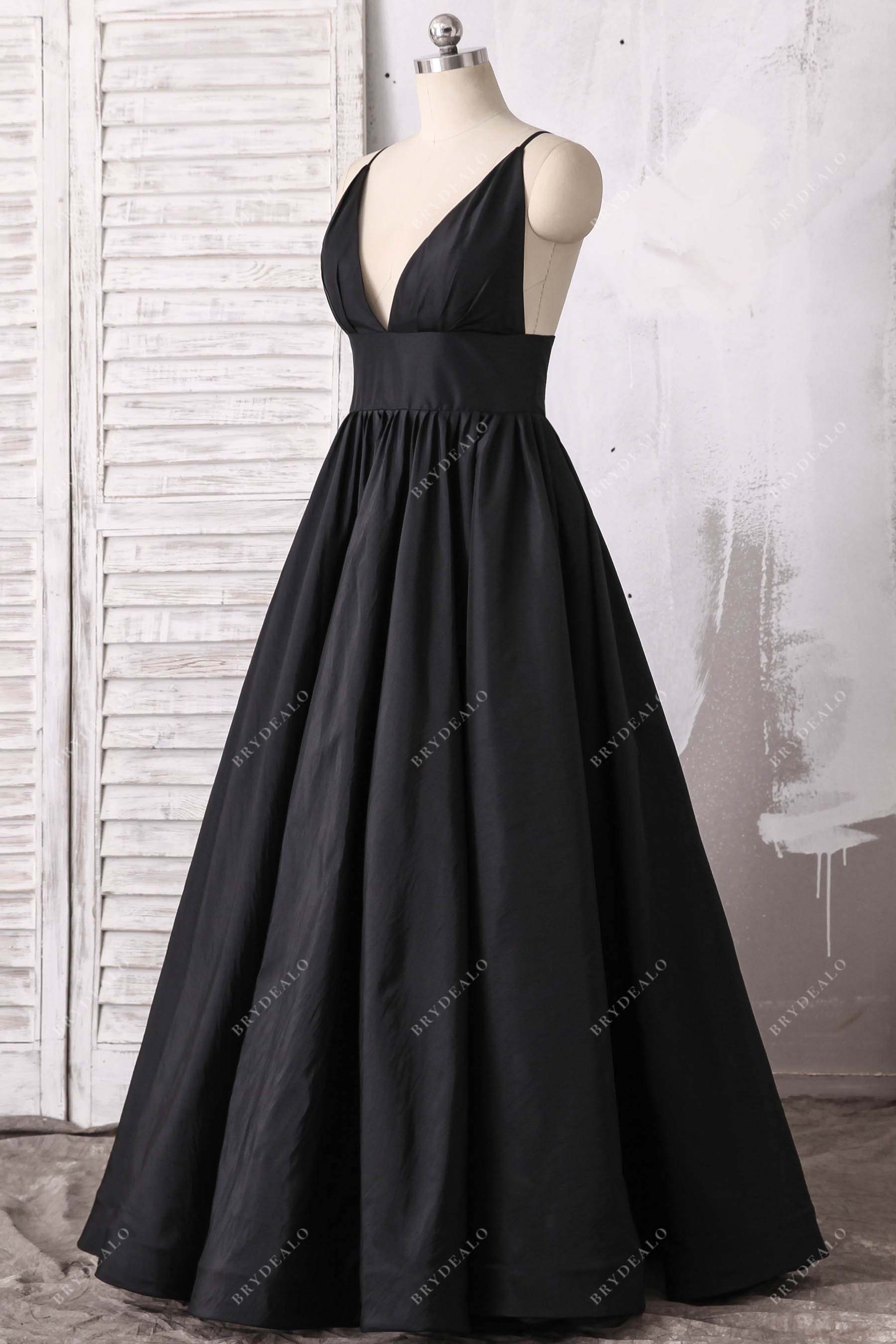 Plus Size Taffeta V-Neck Empire A-line Evening Dress Brydealo Plus Size Taffeta V-Neck Empire A-line Evening Dress Brydealo