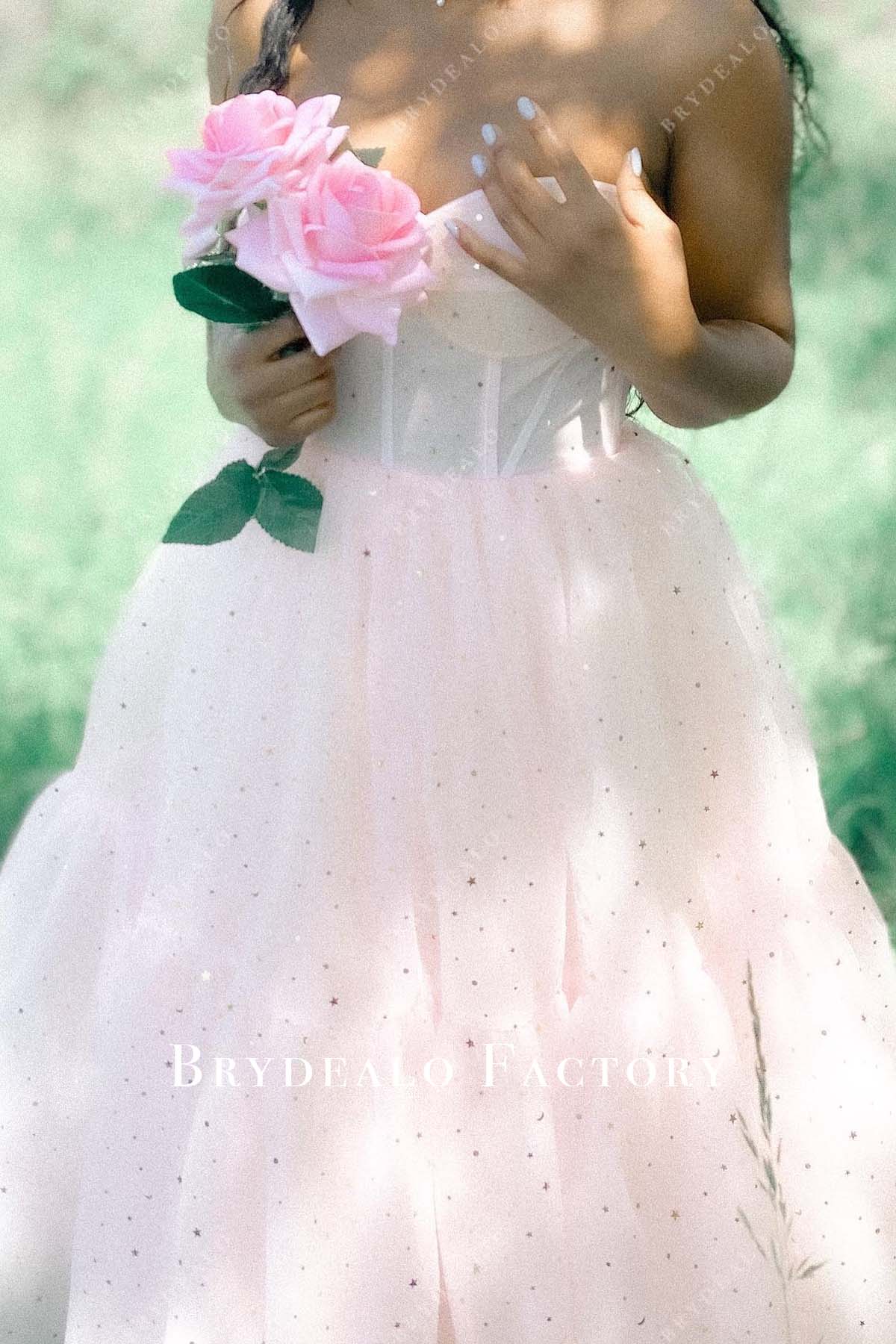 Sweetheart Neck Corset Pink Cocktail Prom Gown Brydealo Sweetheart Neck Corset Pink Cocktail Prom Gown Brydealo