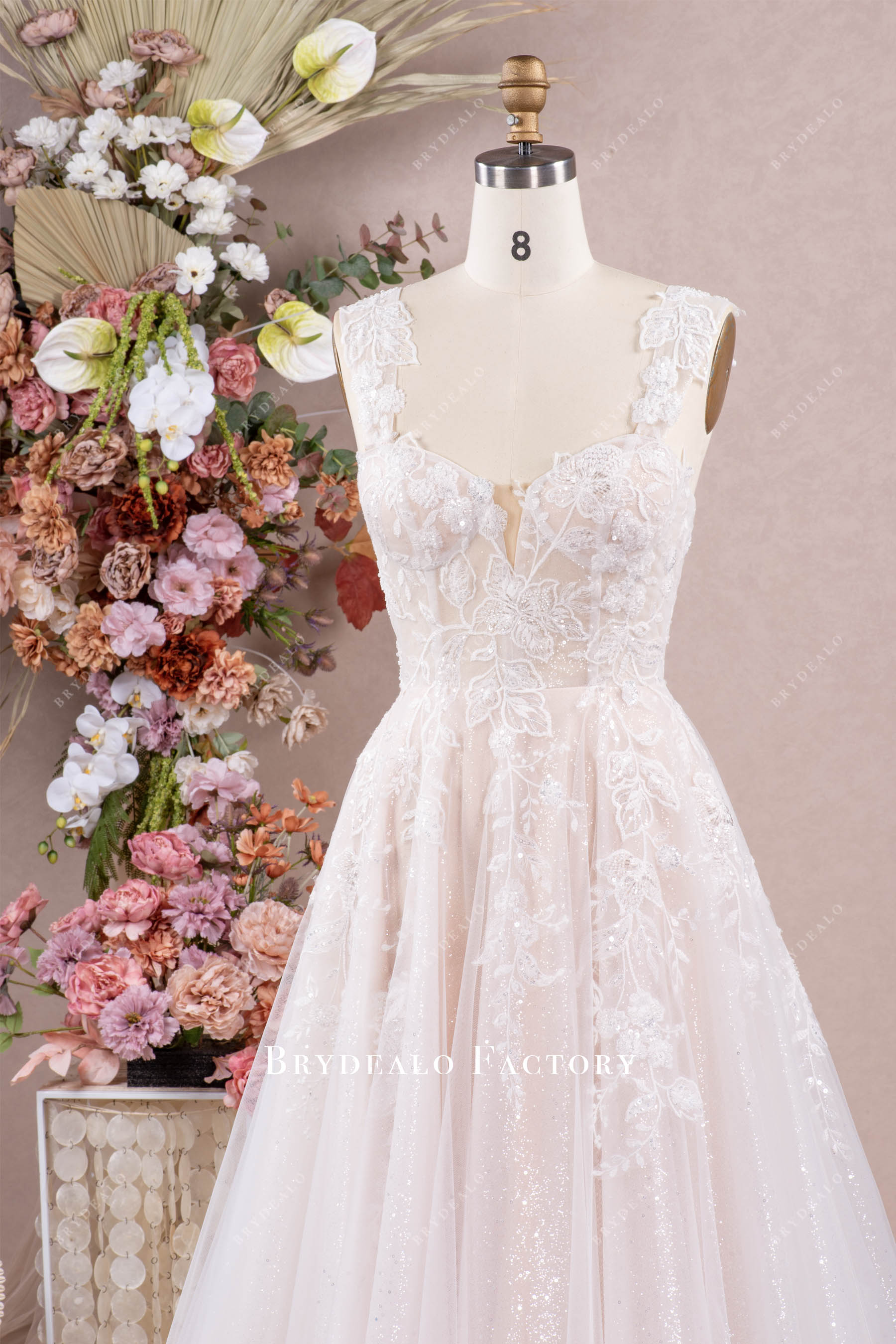 sparkly sweetheart wedding dress