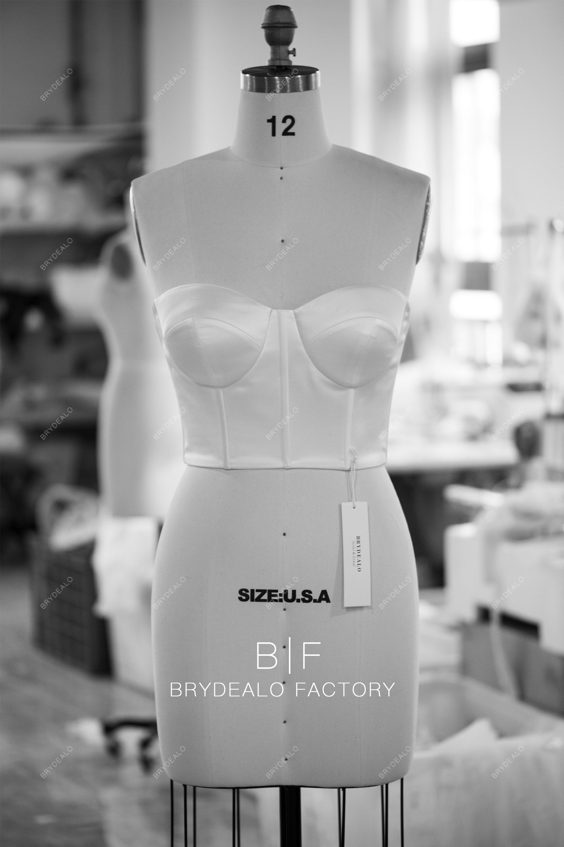 wholesale satin bridal corset bustier