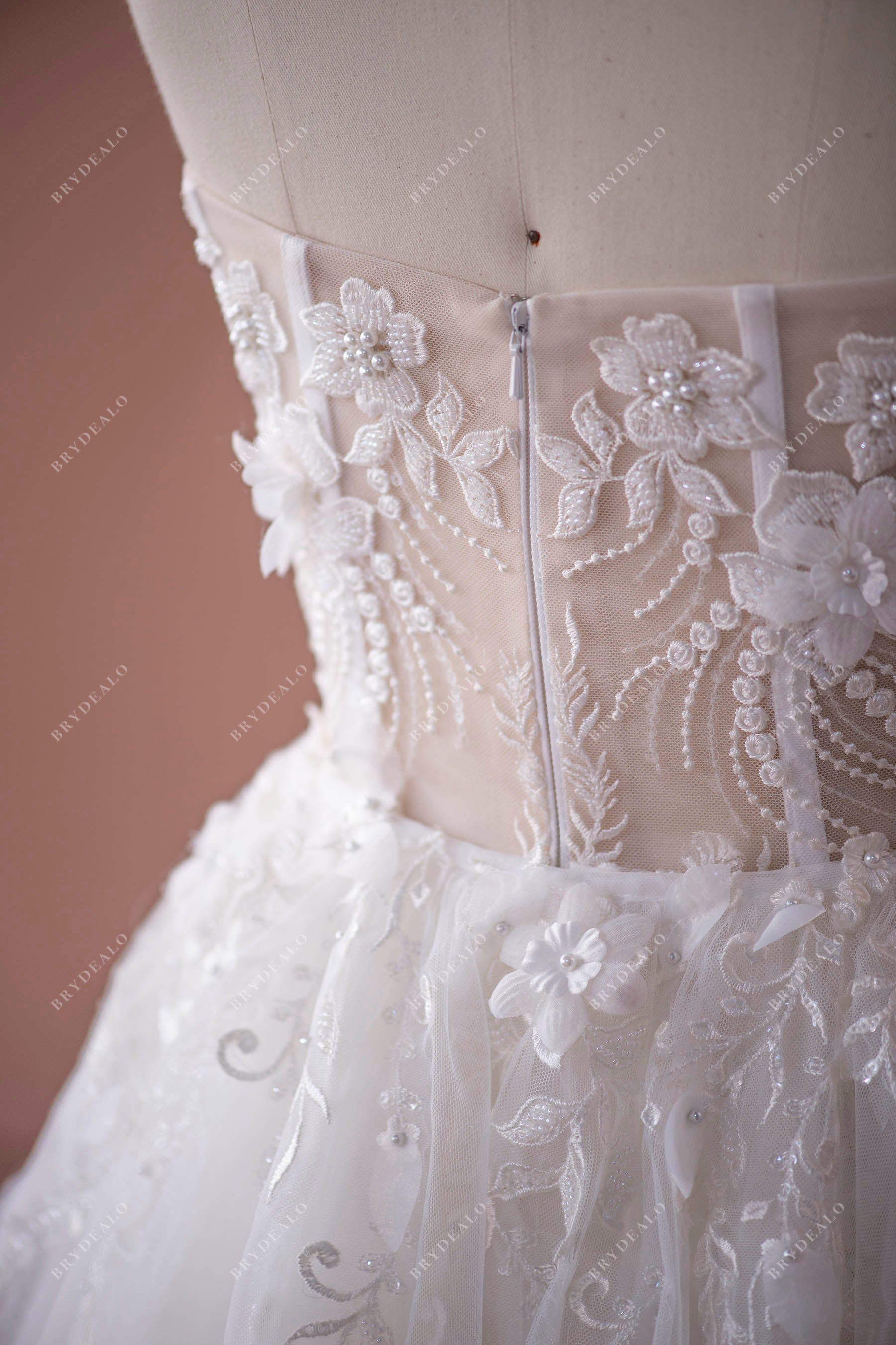 gorgeous beaded beaded lace bridal gown