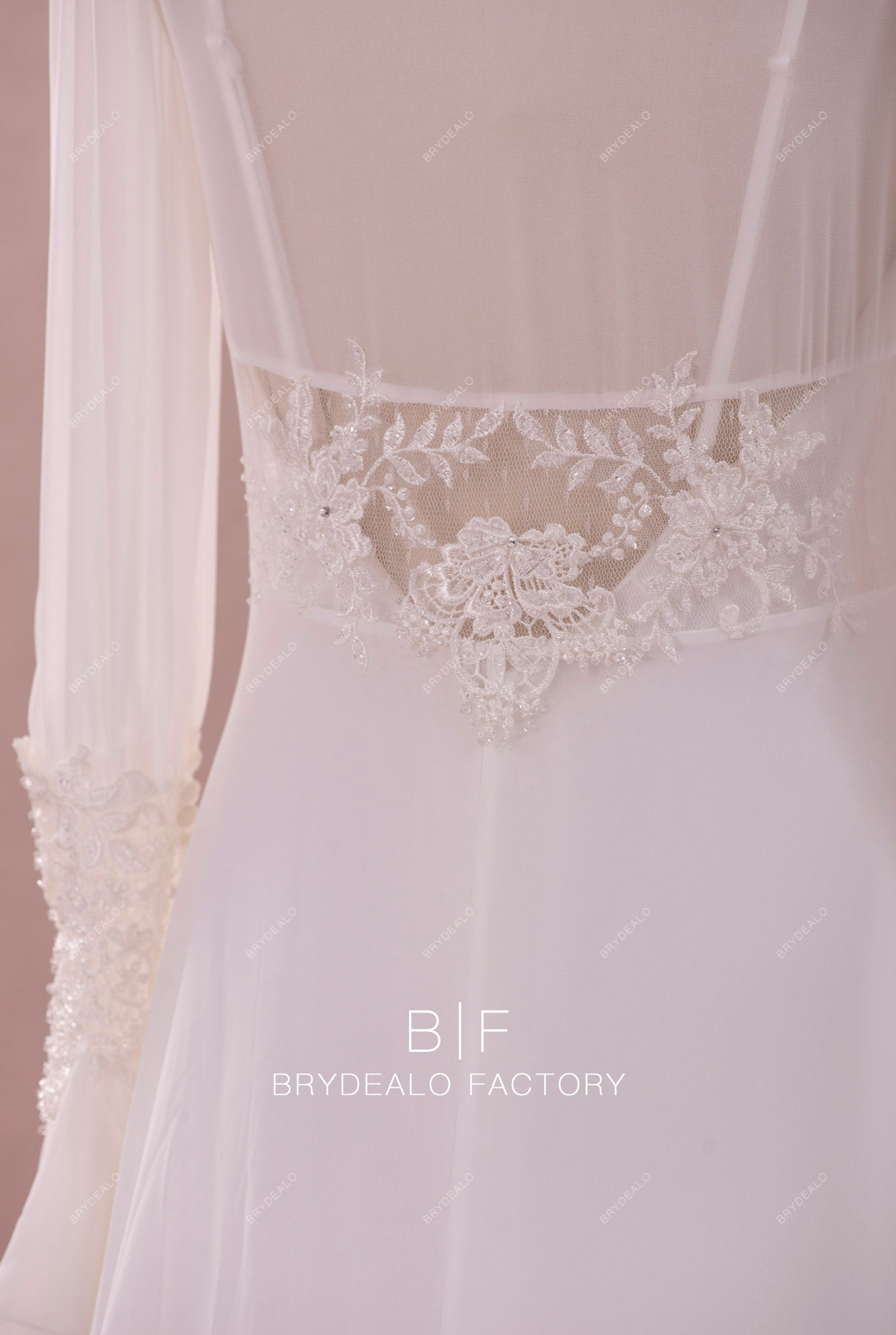 Vintage Satin Lace Wedding Dress with Flowy Robe Brydealo Vintage Satin Lace Wedding Dress with Flowy Robe Brydealo