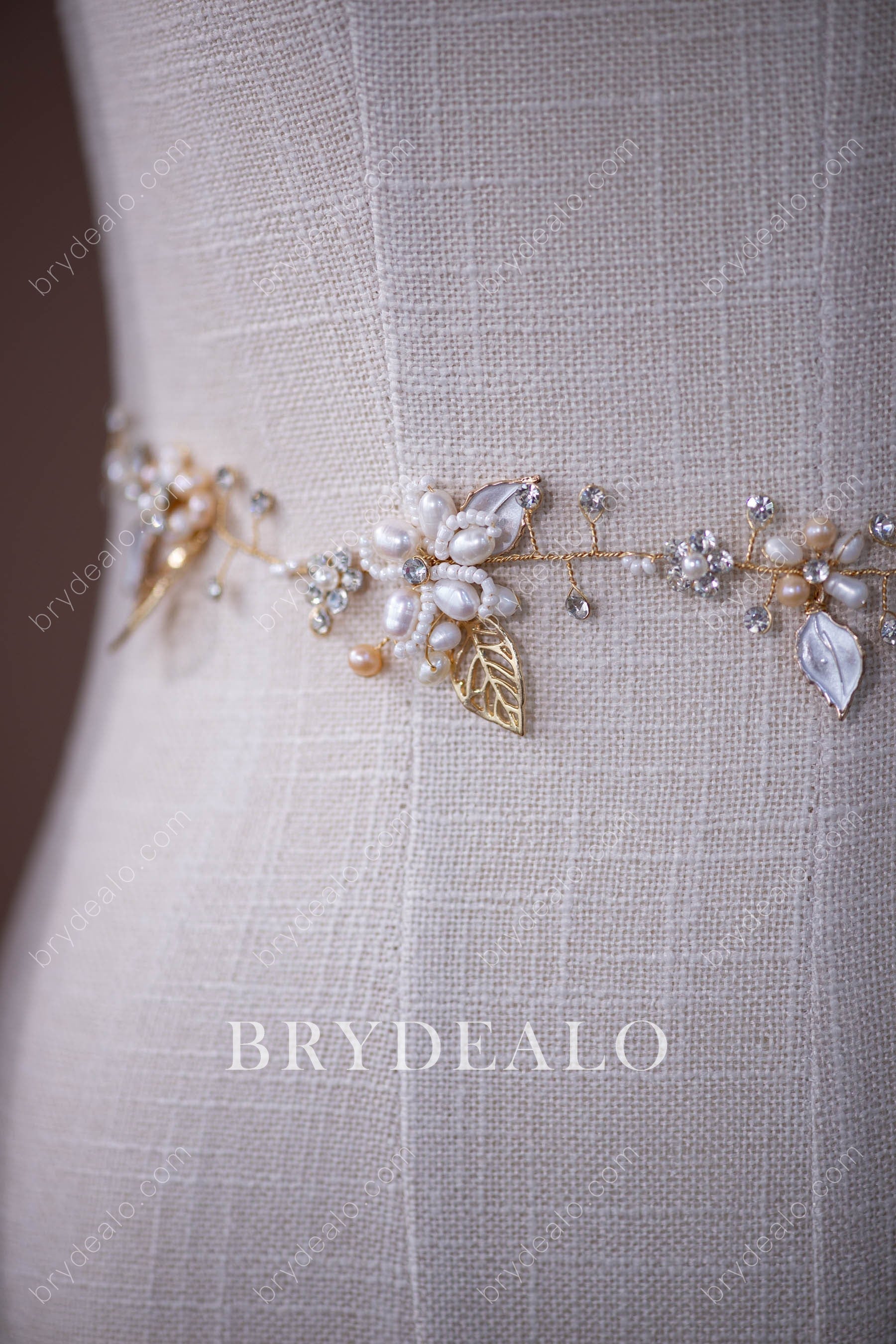 Popular  Designer Botanically-inspired Wedding Dress Sash