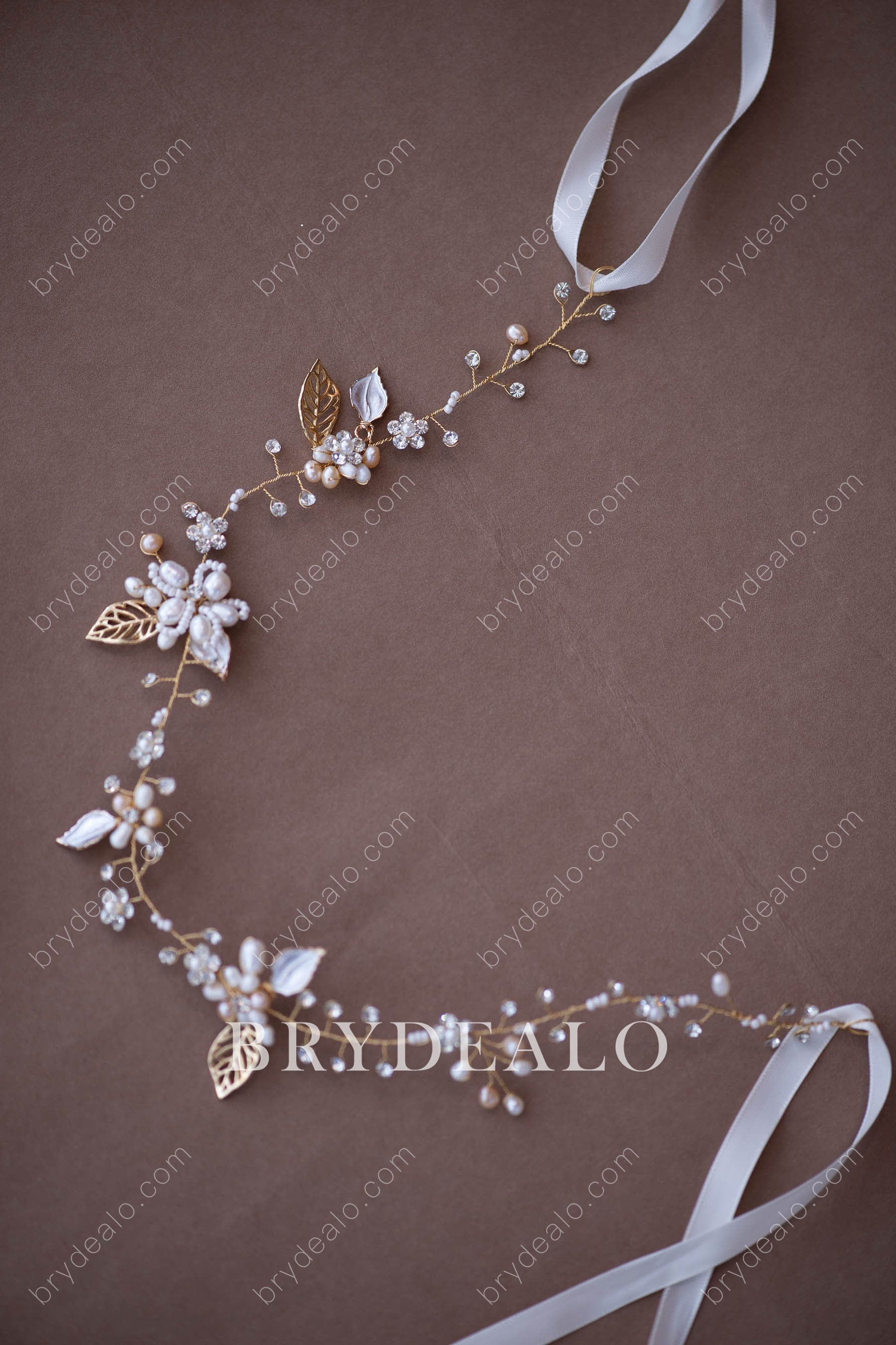 Designer Botanically-inspired Wedding Dress Sash Belt Brydealo Designer Botanically-inspired Wedding Dress Sash Belt Brydealo