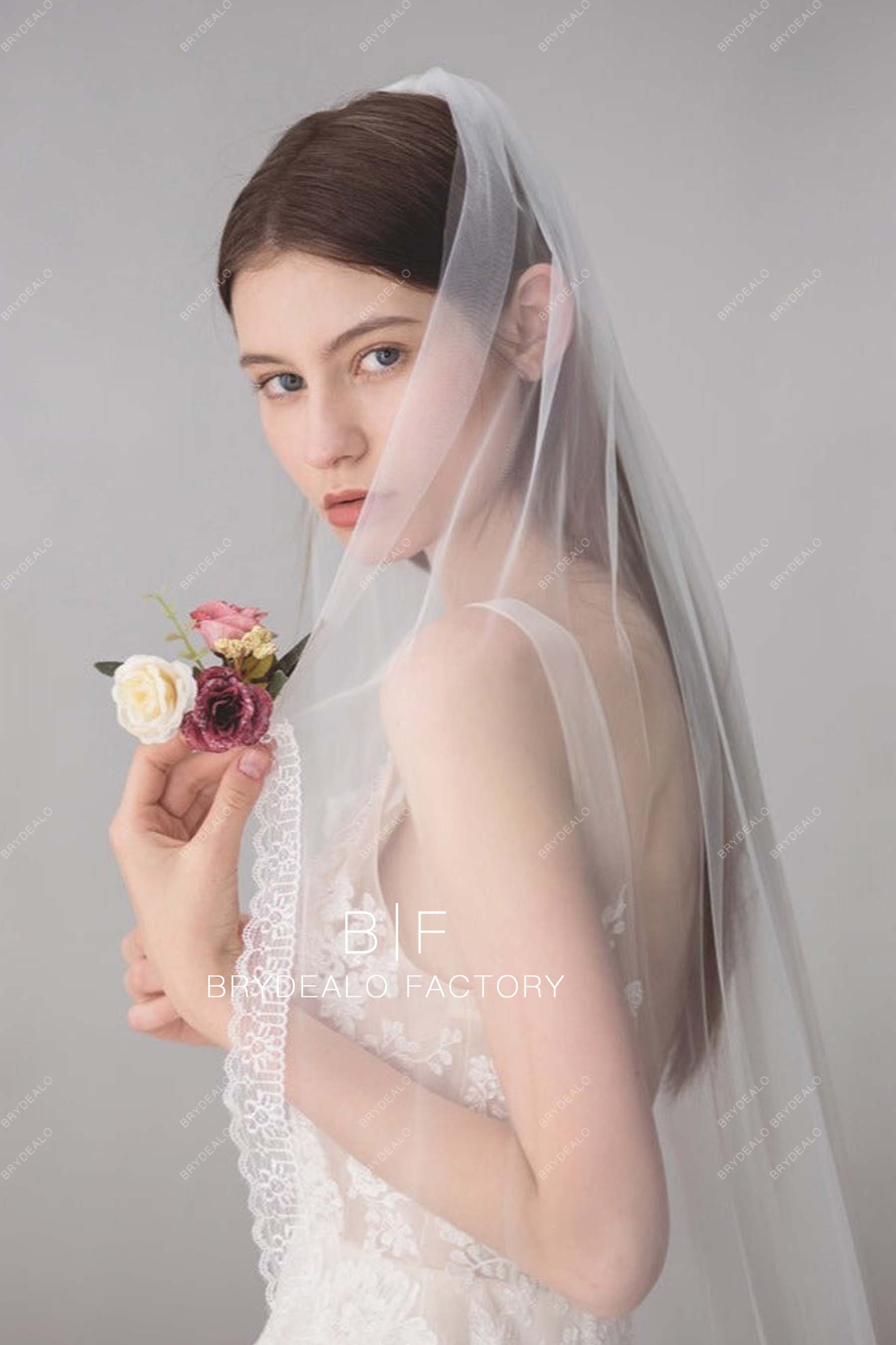 Fingertip Length Bridal Veil Online