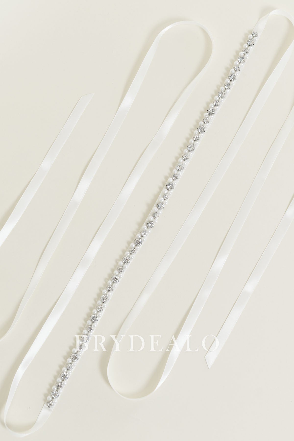 Popular Pearls Crystals Bridal Sash