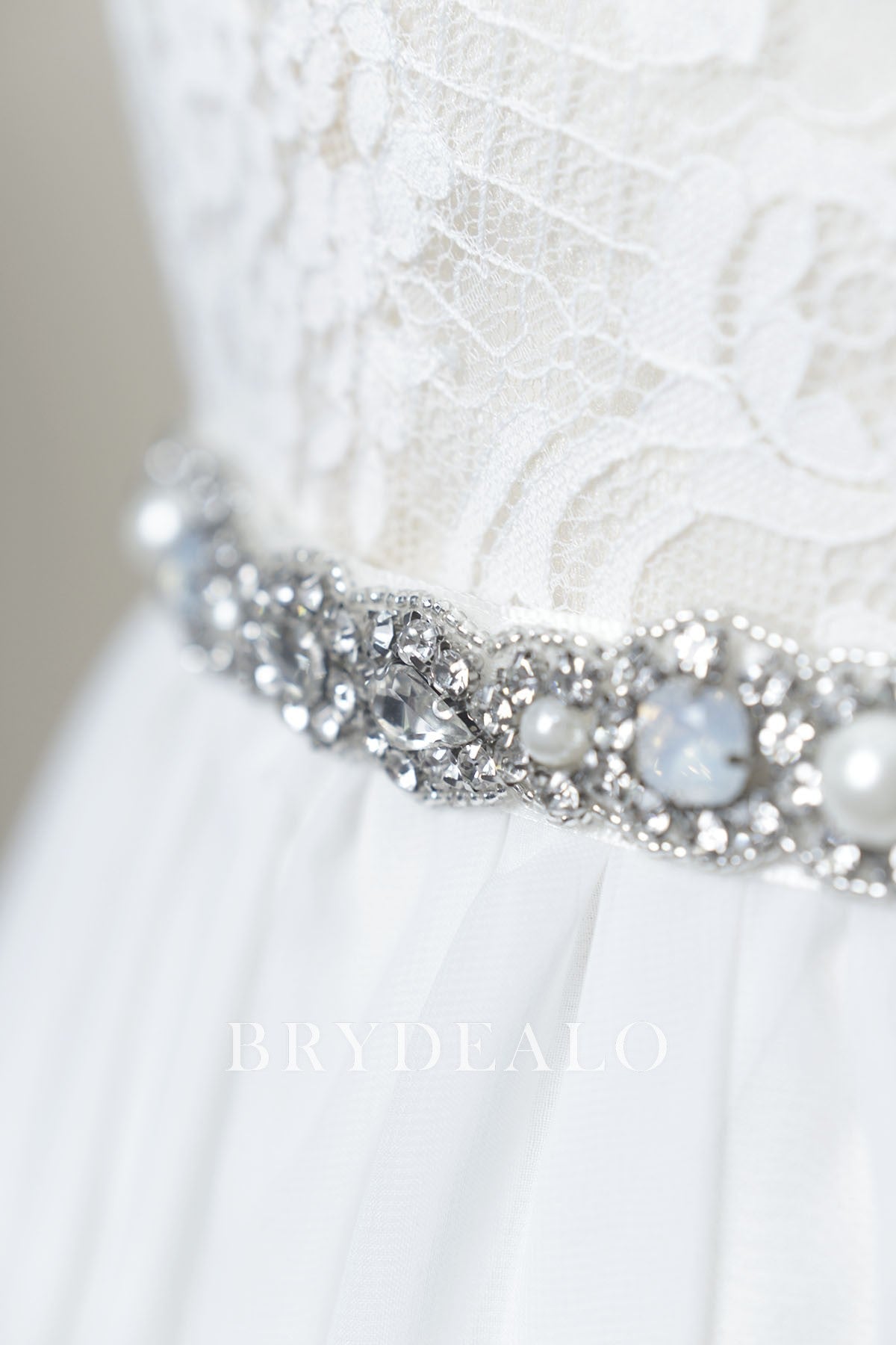 Best Scalloped Sparkly Bridal Sash Online
