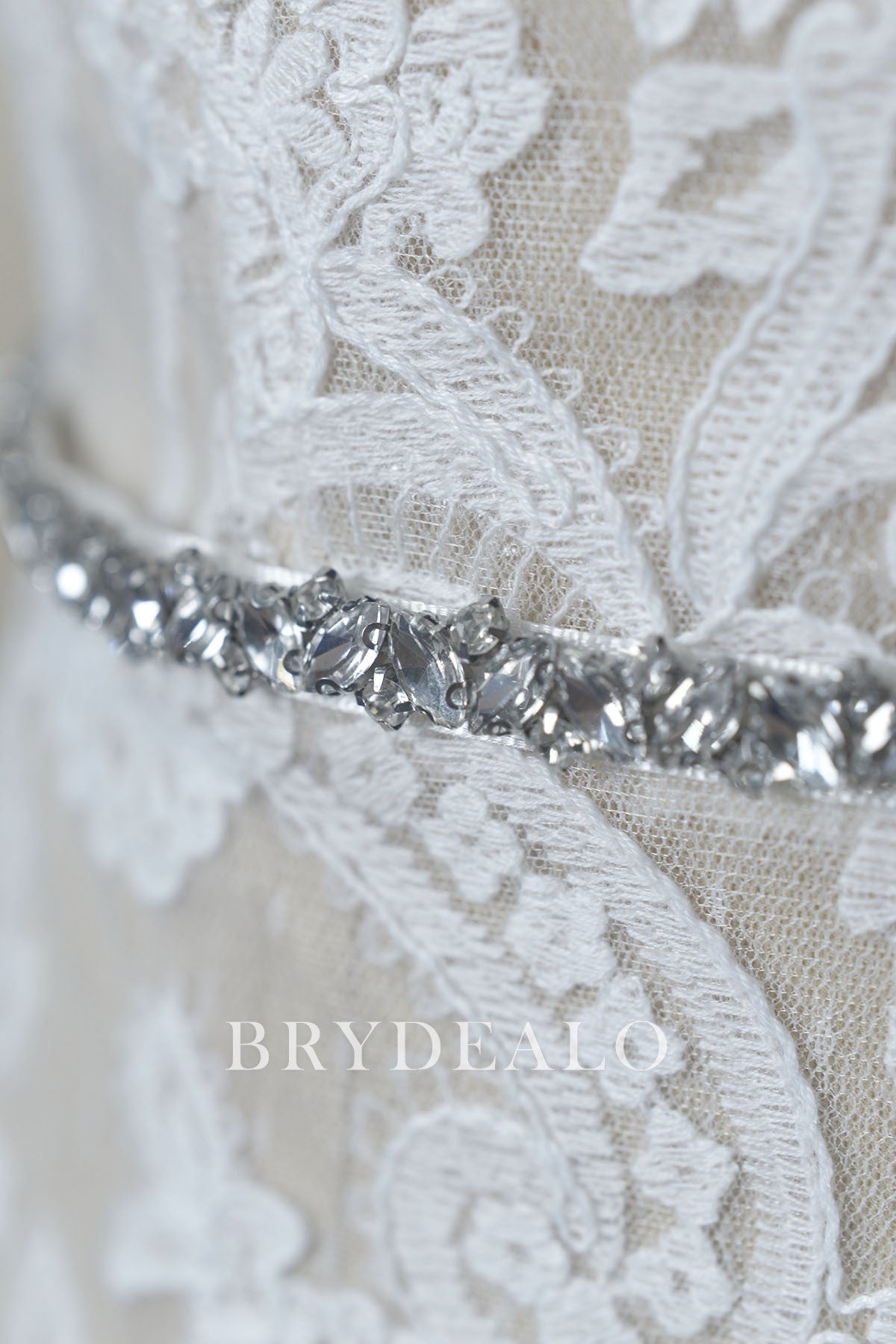 Best Linear Rhinestones Satin Ties Bridal Sash
