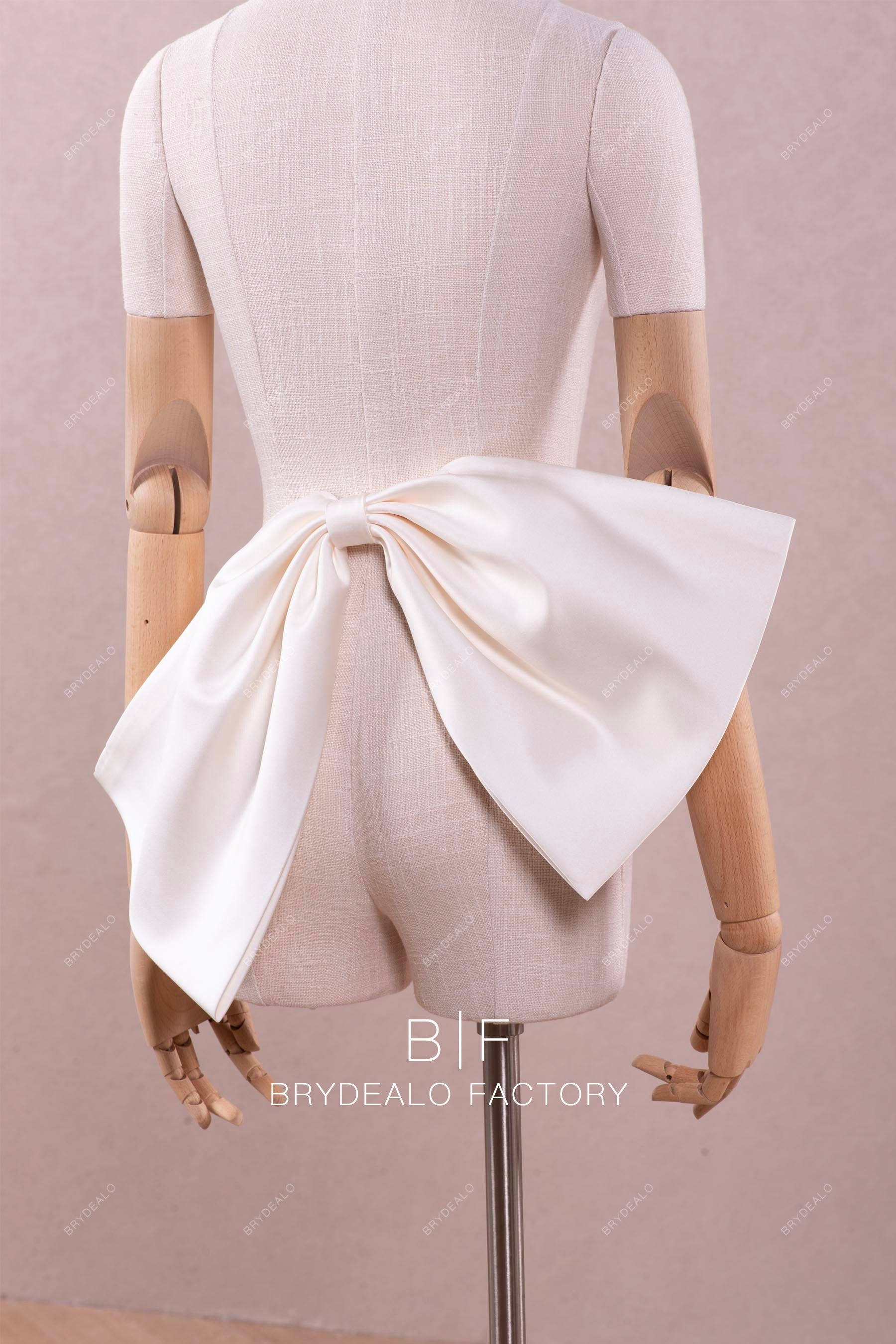 high quality asymmetric large satin bowknot online