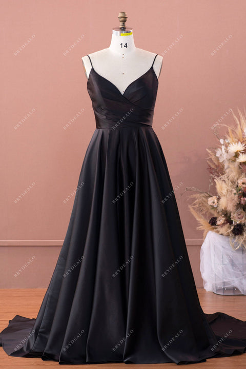 black satin wedding dress Elegant Chic – Brydealo beadings and is made Color:LAVENDER Long Cool Woman (In bridal shower