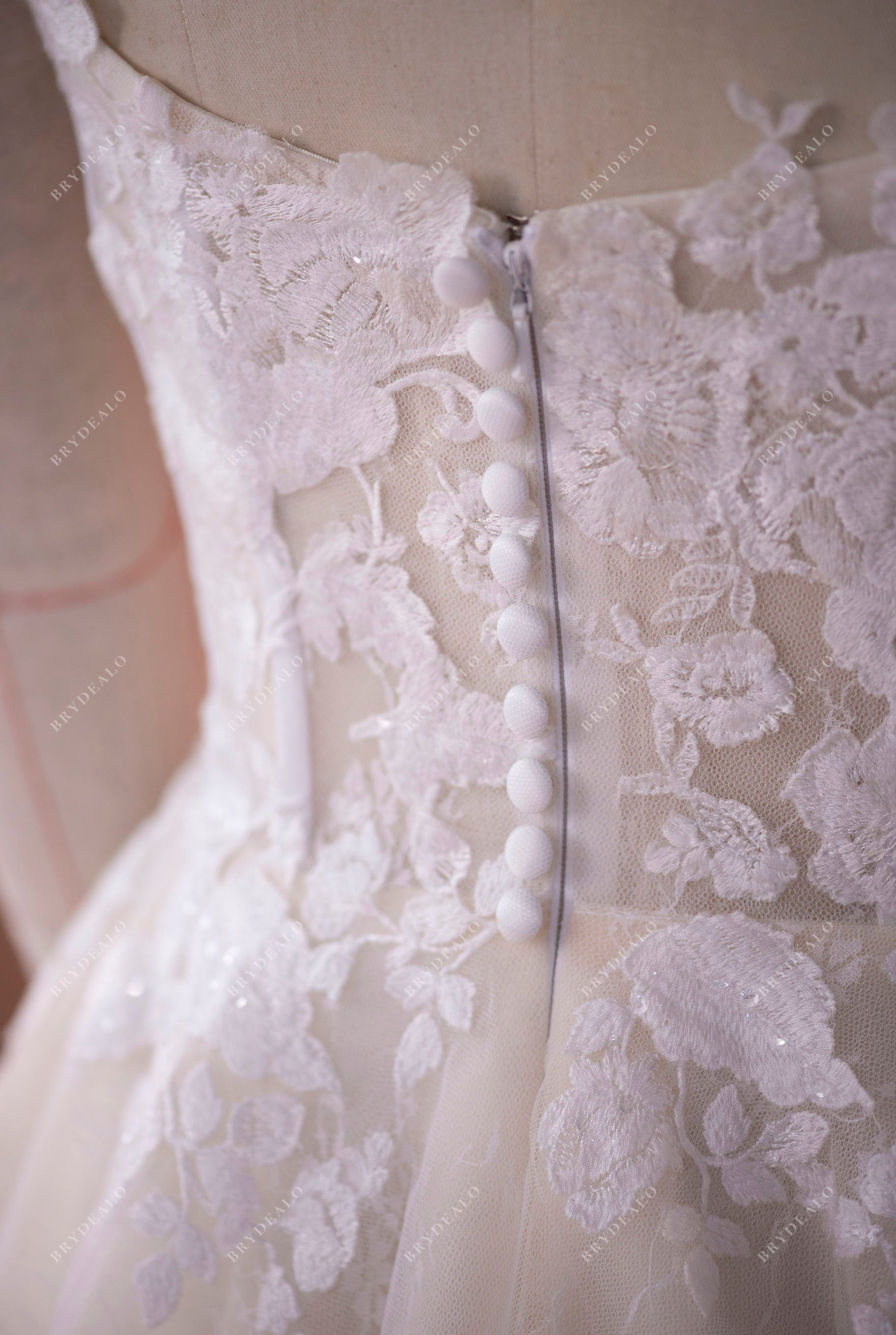 illusion lace bodice spring wedding dress