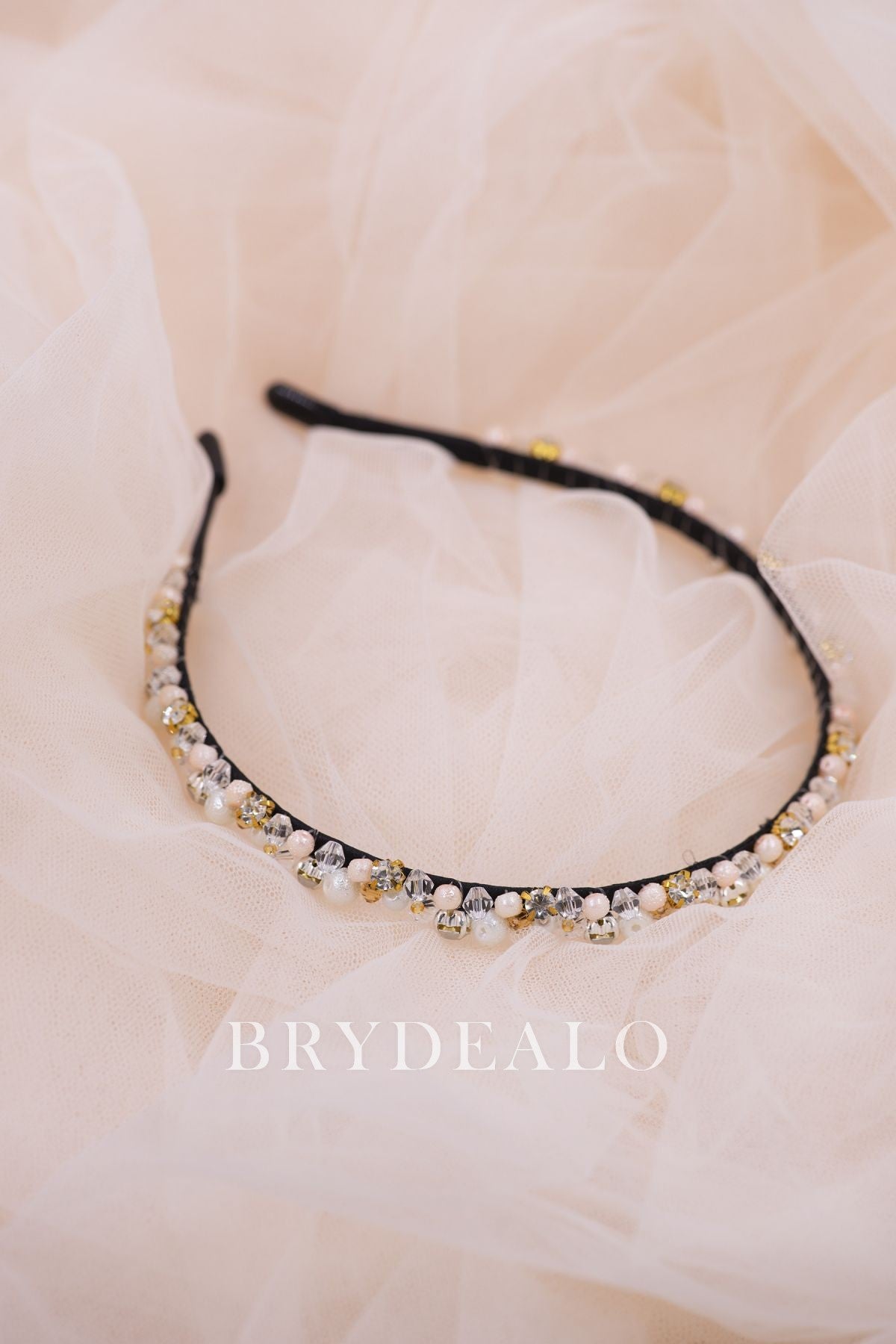Colored Crystals Pearls Headpiece online