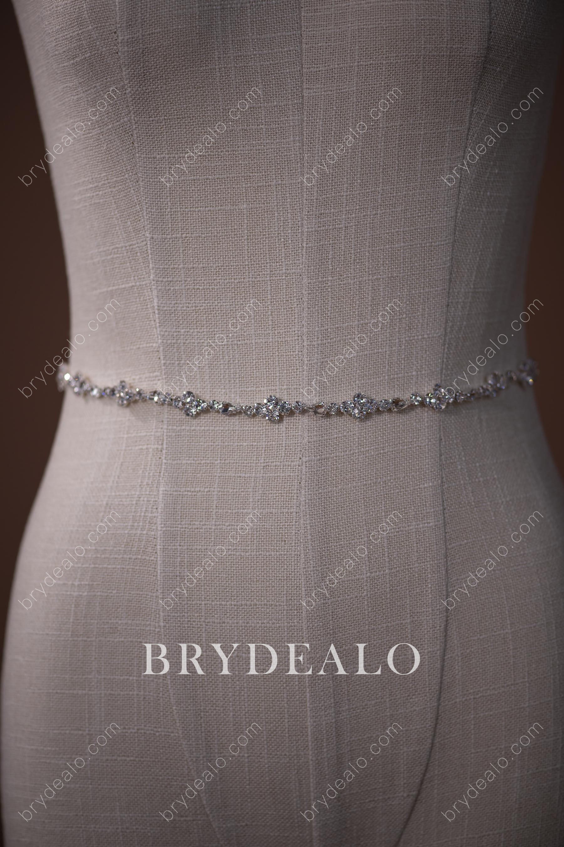 High-end Crystals Bridal Sash Belt 