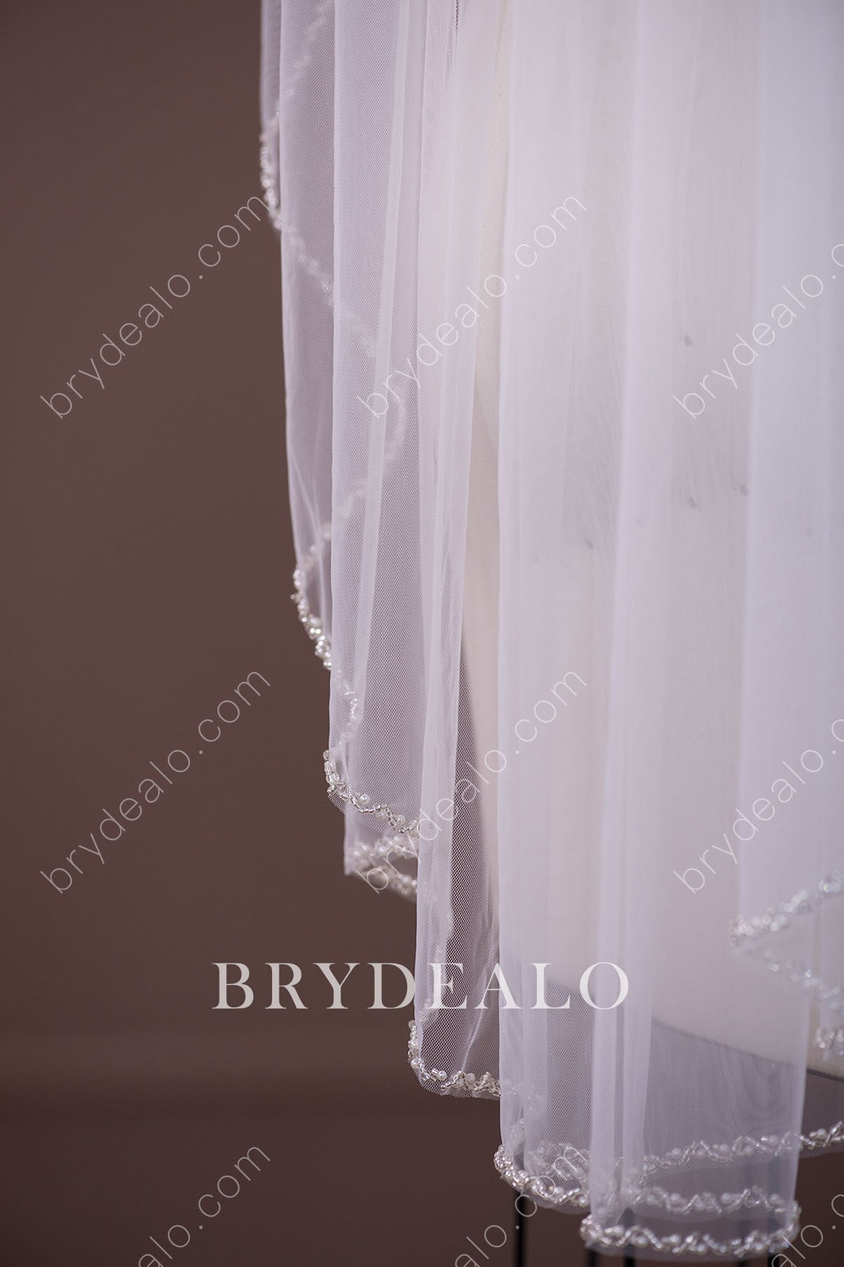 fashion one-tier beading veil online