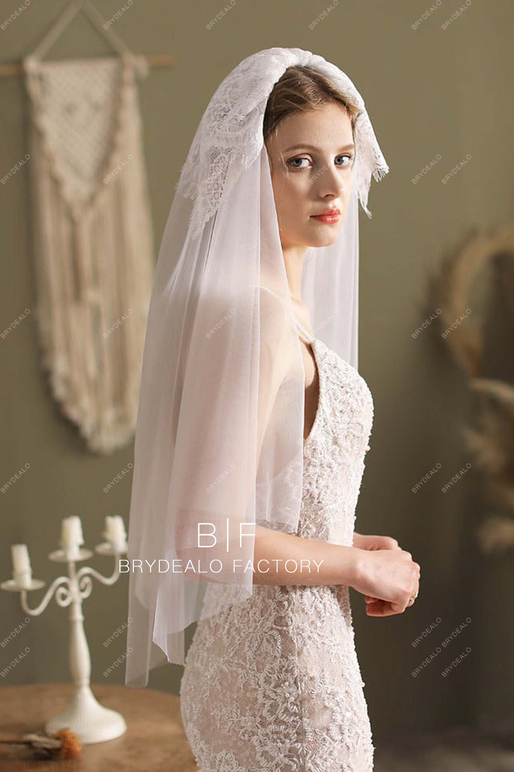 Elbow Length Wedding Veil