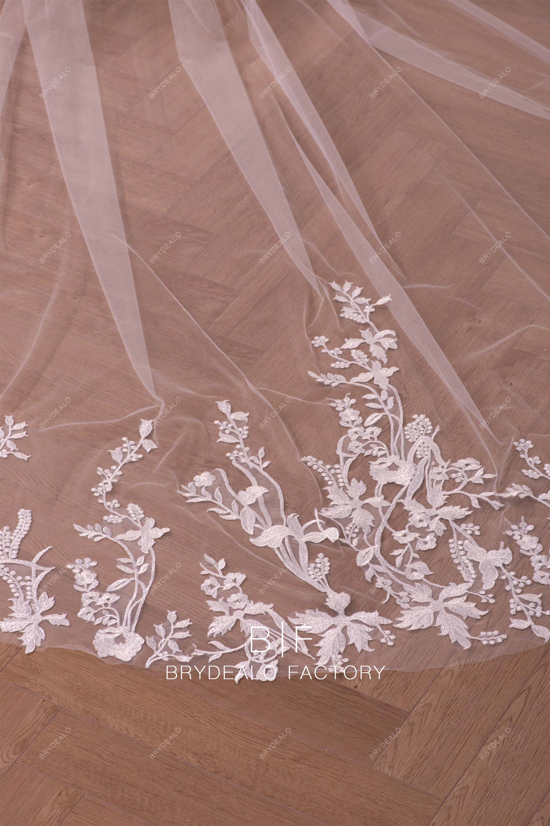 Best Lace Tulle Royal Train Wedding Veil