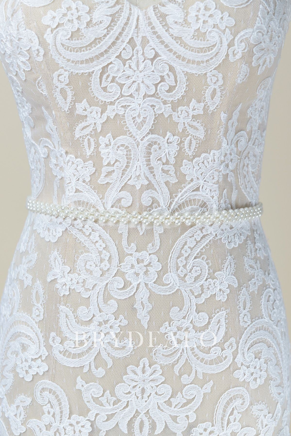 Fashionable Exquisite Pearls Bridal Sash Belt Online
