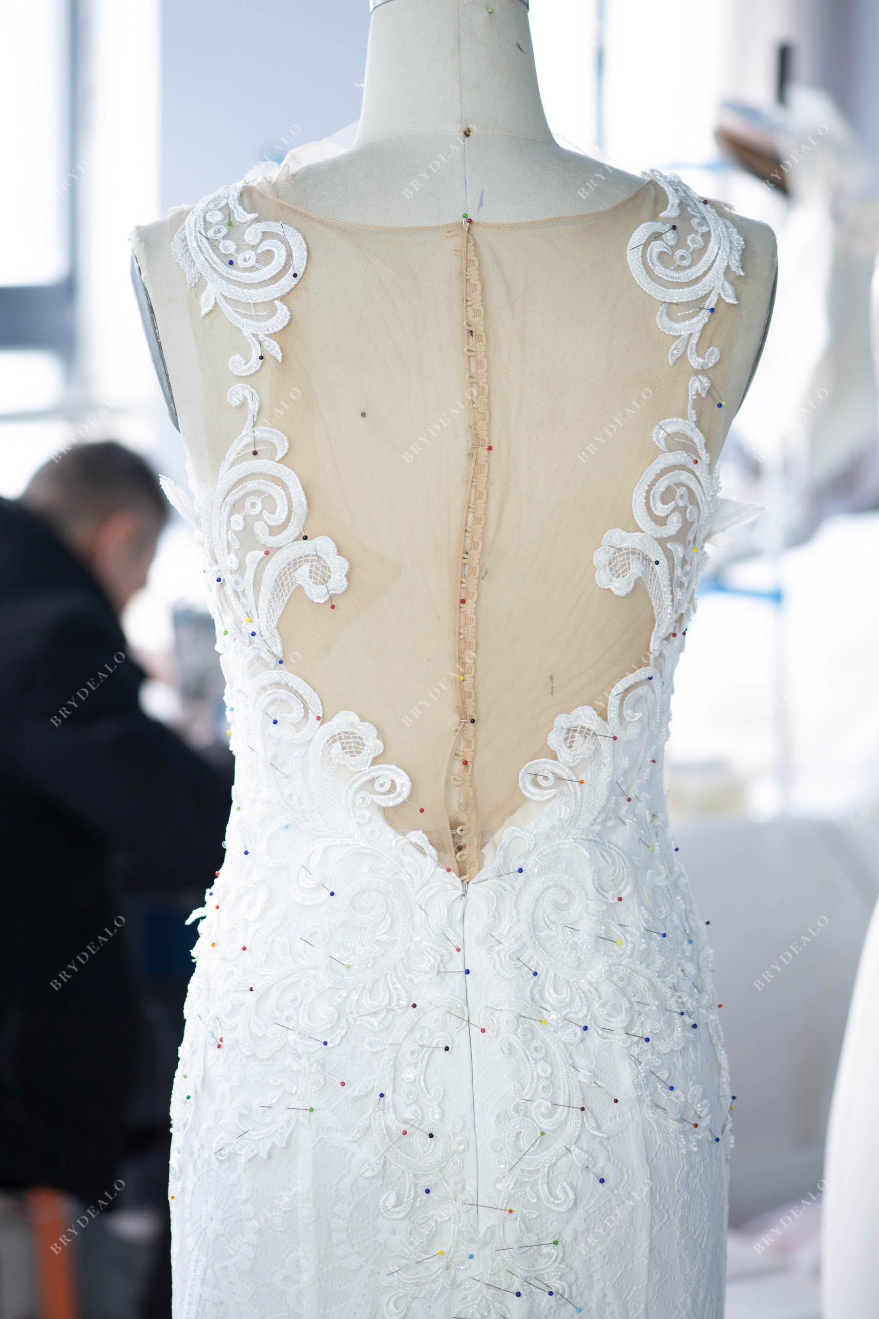 factory -direct lace mermaid wedding dress
