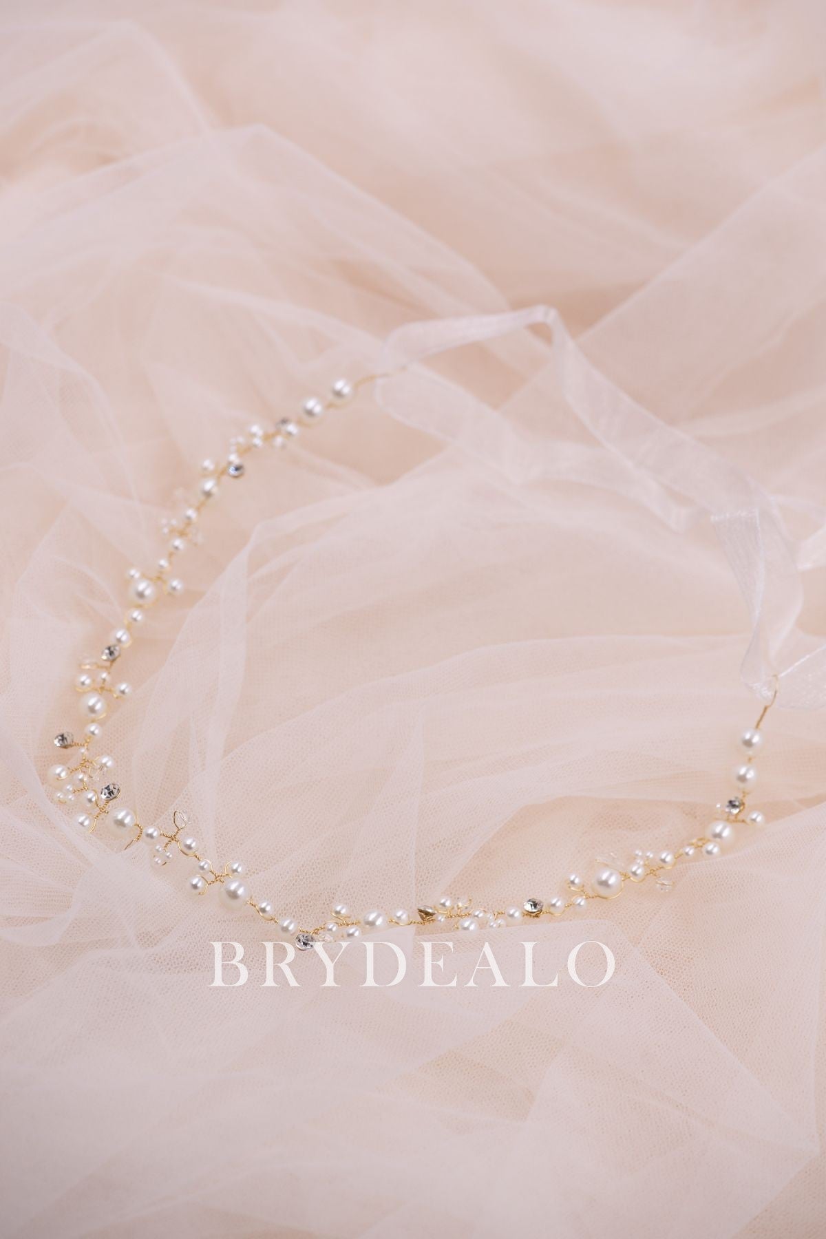 Fairy Pearls Rhinestones Bridal Wedding Headpiece Online 