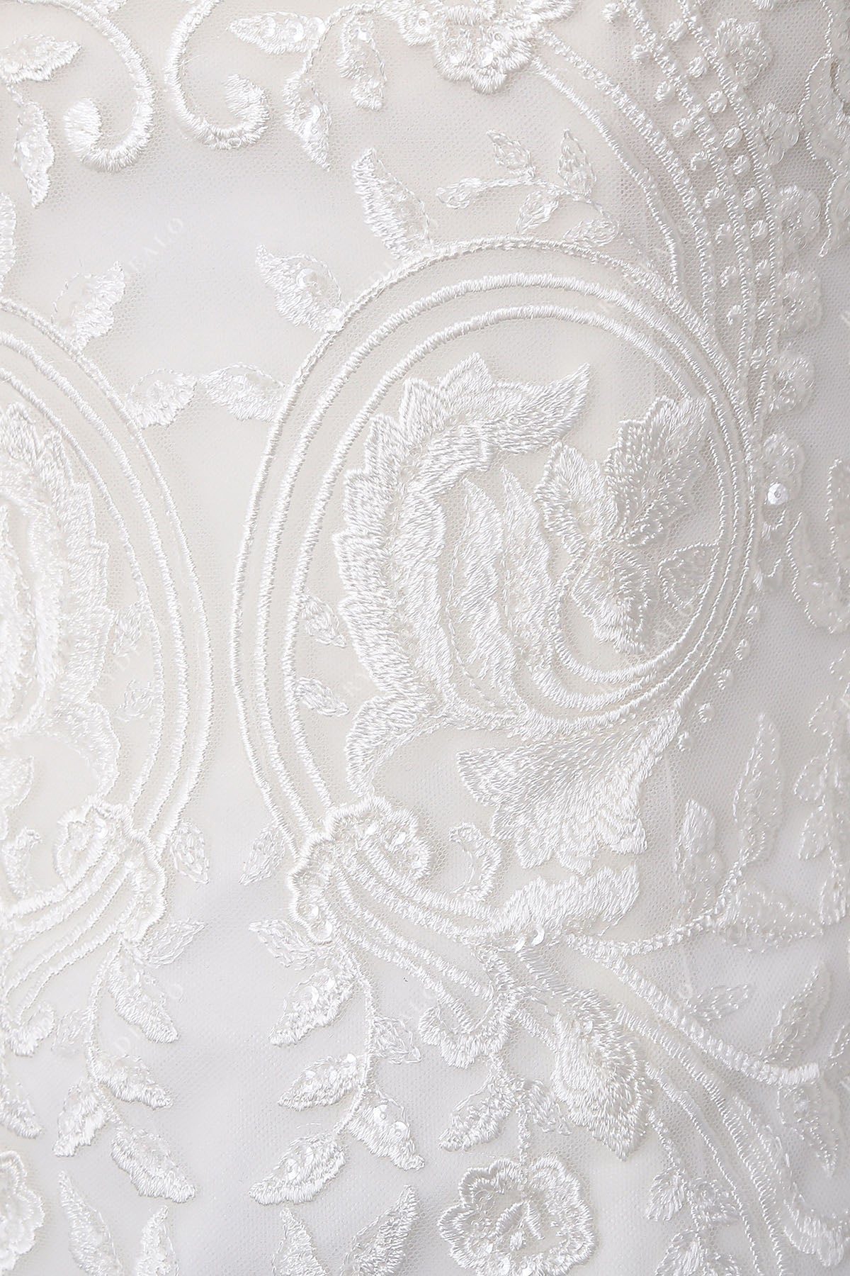 classic floral lace wedding dress