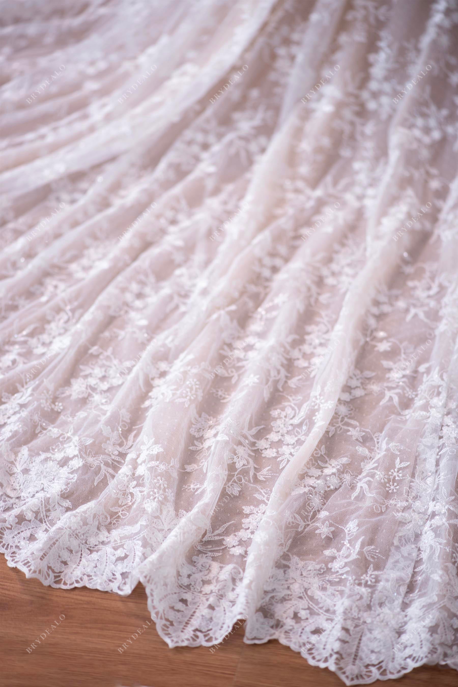 ethereal lace train summer wedding gpwn