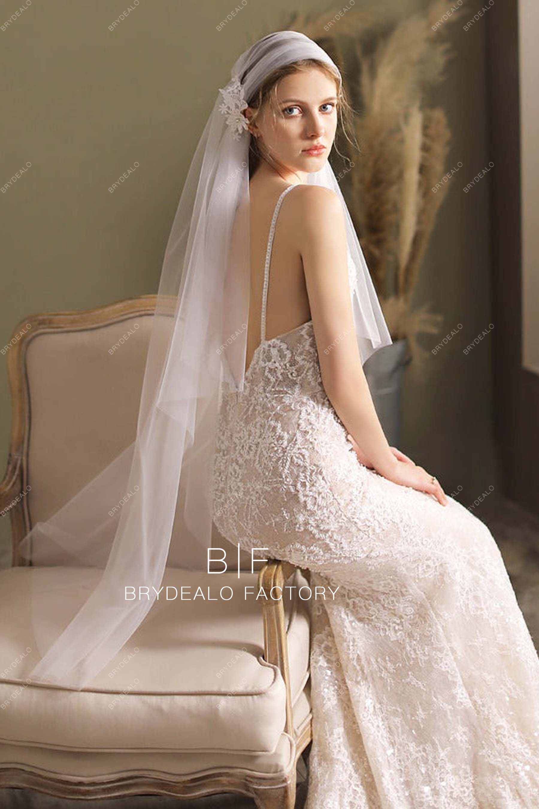 Classic Flowers Cap Veil Online