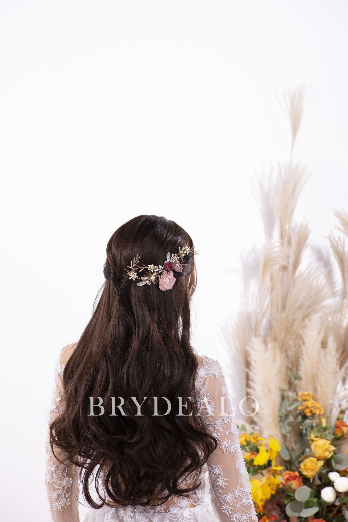 Handmade Retro Flower Bridal Headpiece for Sale