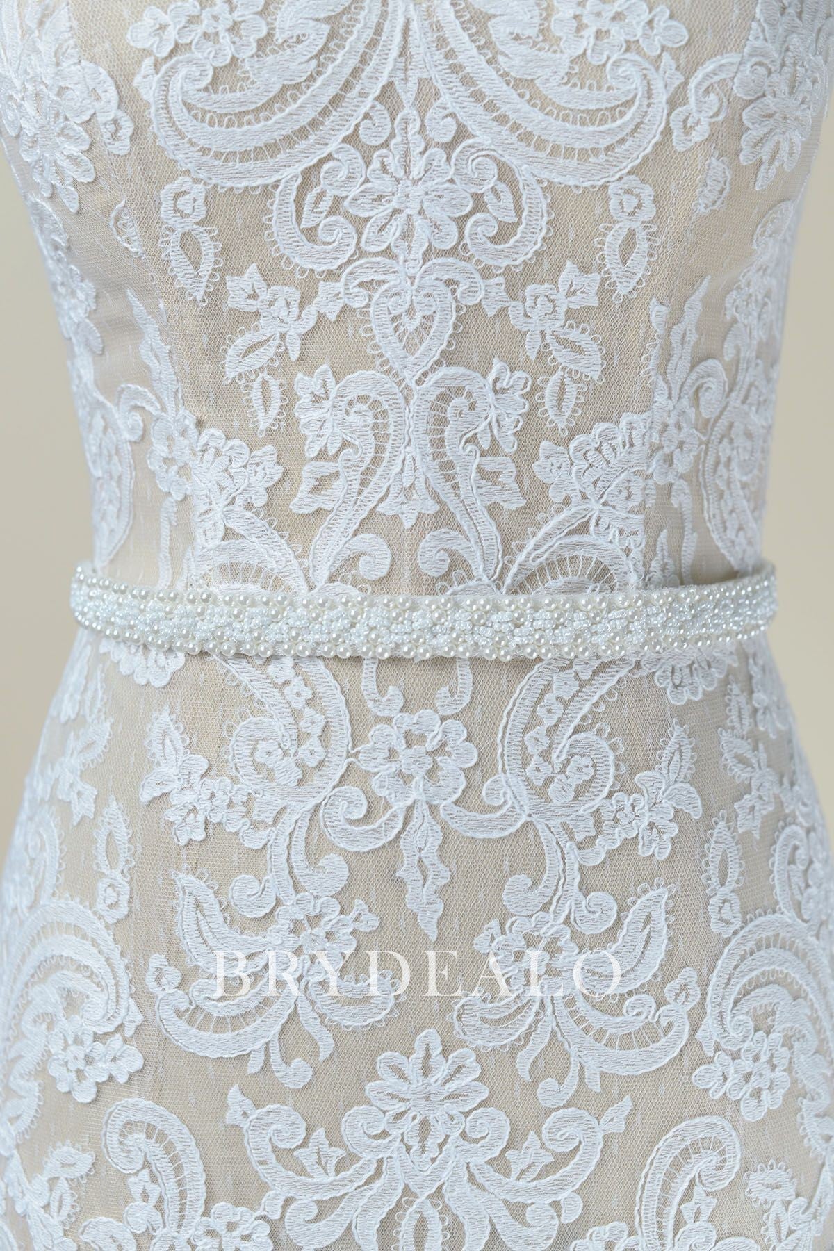 High-end Pearls Bridal Sash Elegant Wedding Dress Belt
