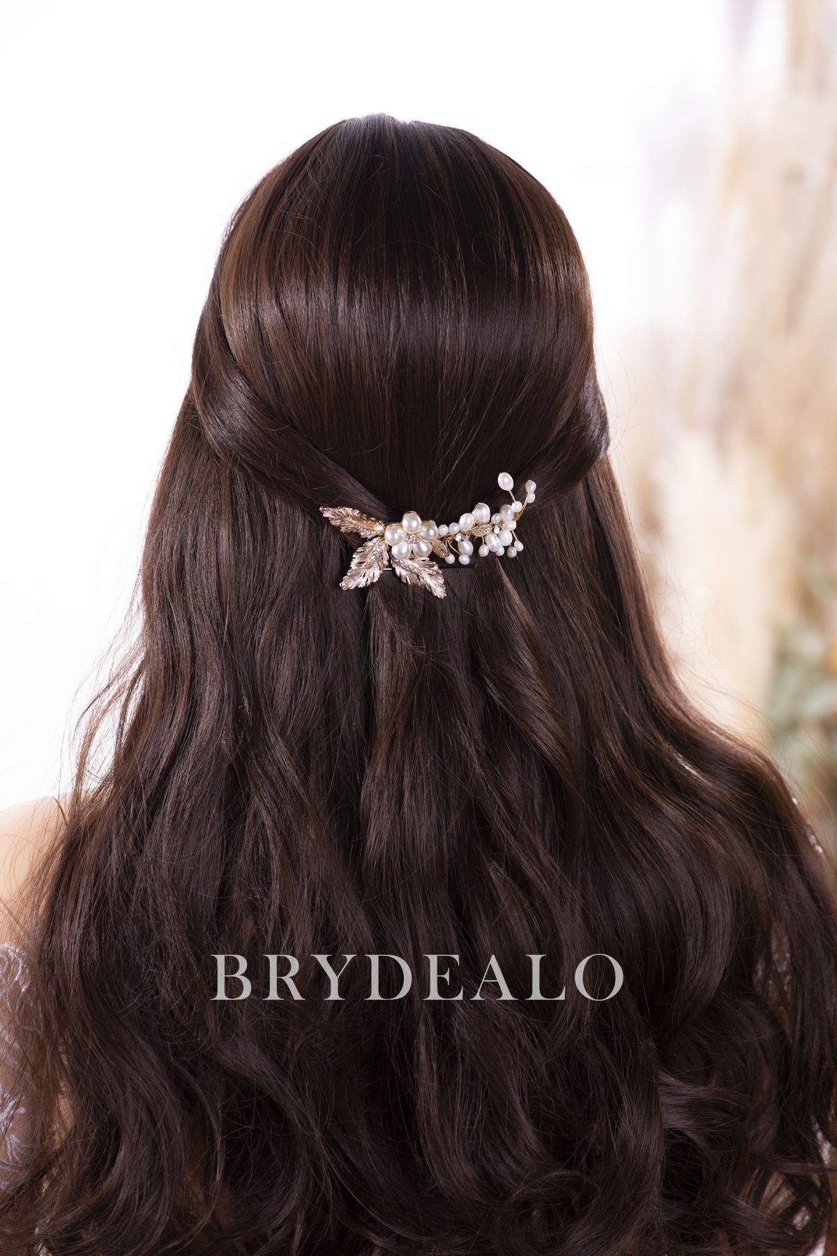 Gold Leaf Bridal Hair Comb